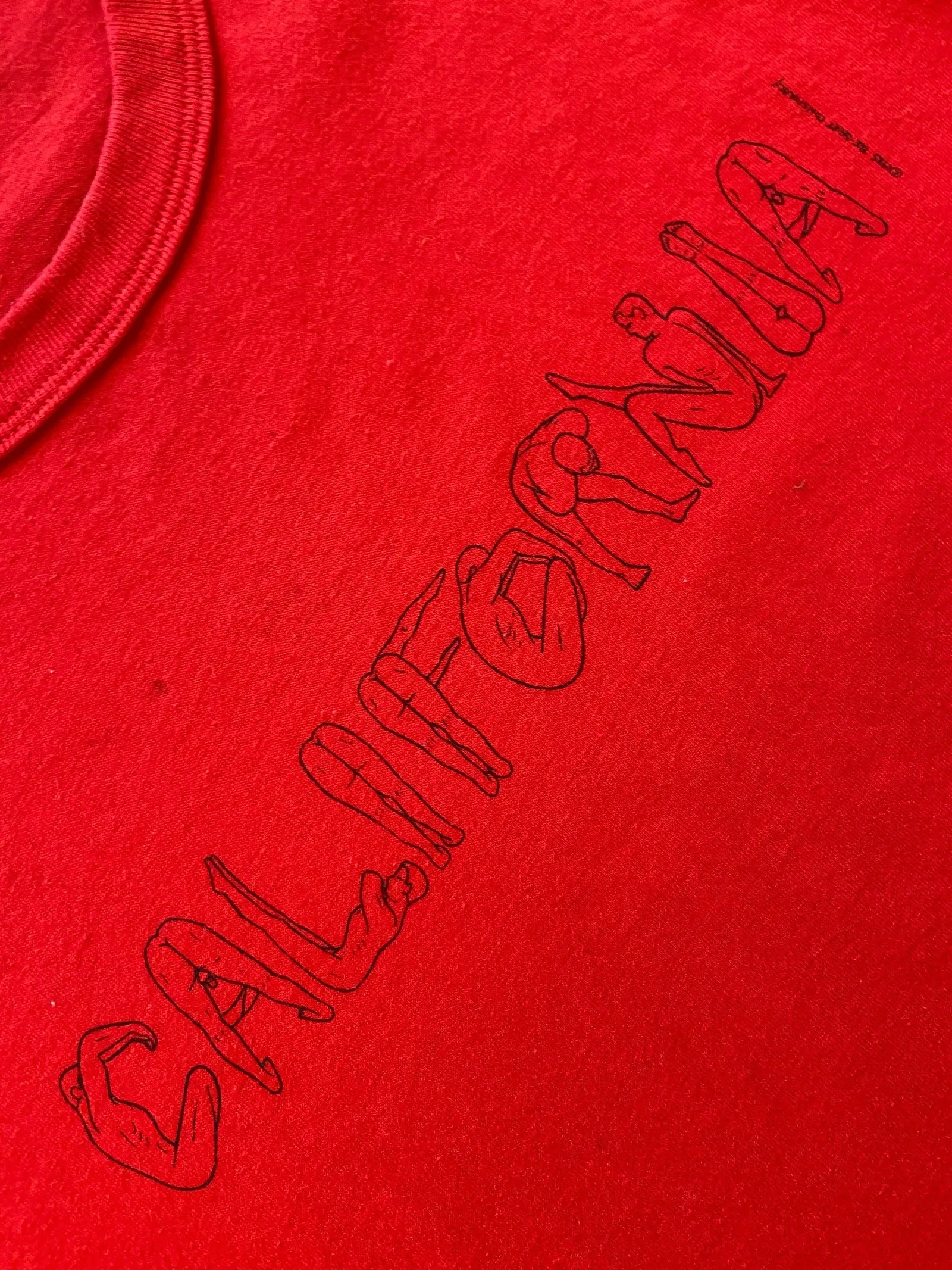 1985 California Naked Spellout T-Shirt - XL