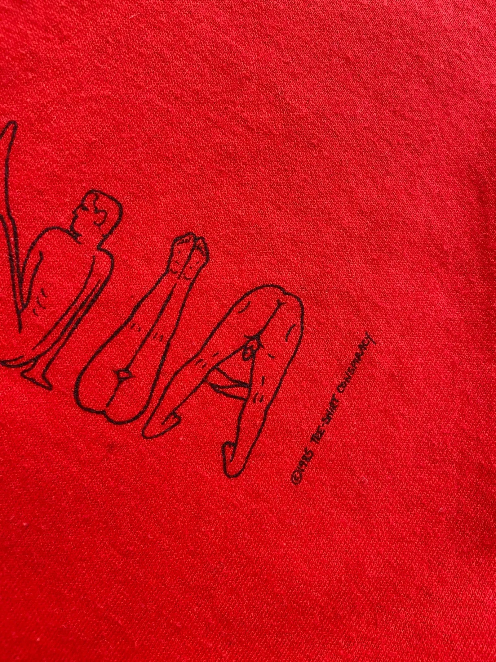 1985 California Naked Spellout T-Shirt - XL