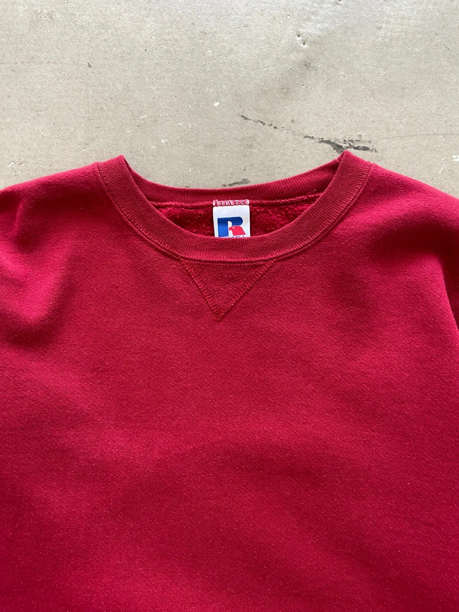 1990's Russell Athletic Faded Blank Sweat - L