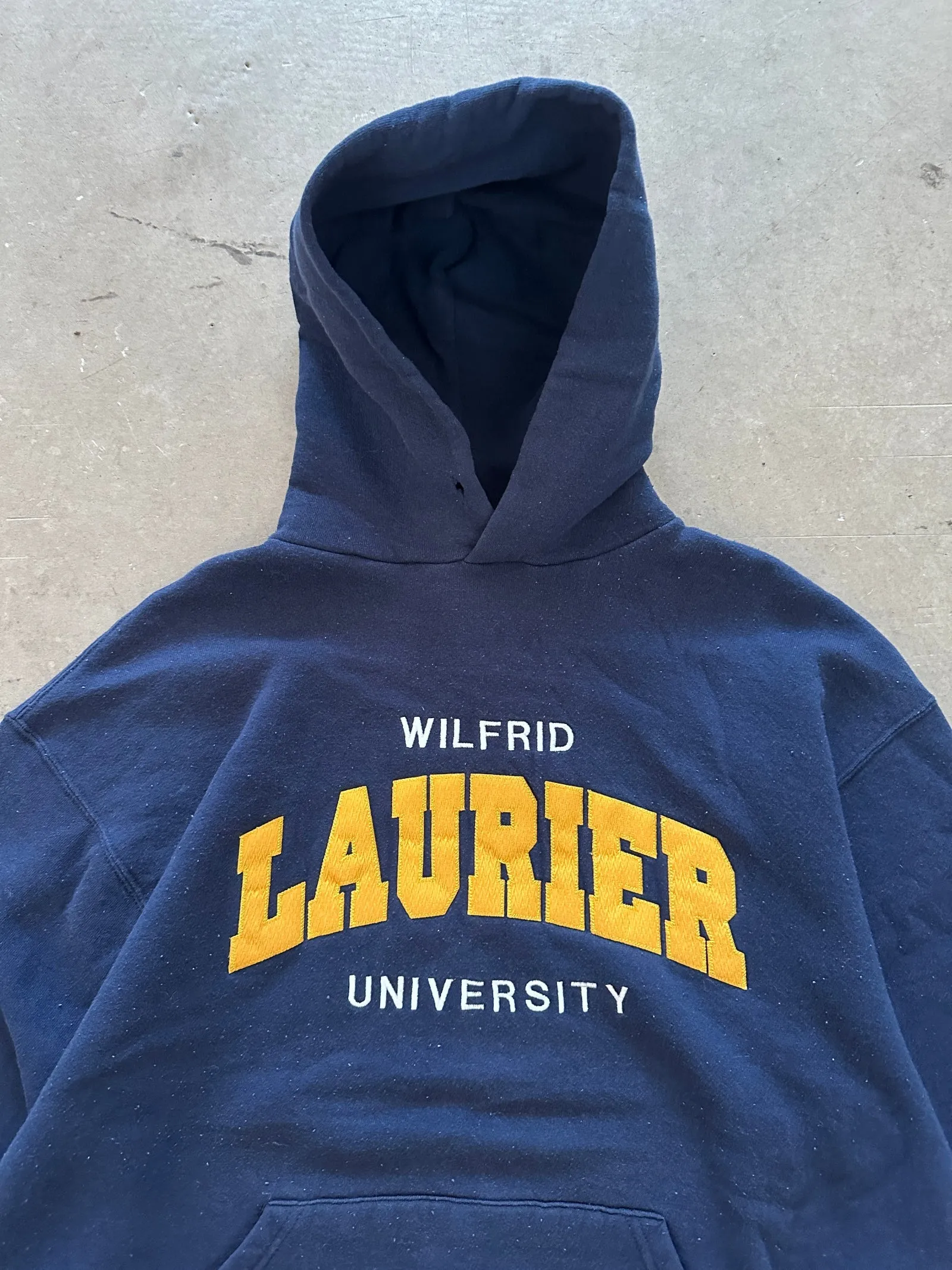 1990's Russell Athletic Laurier Hoodie - L
