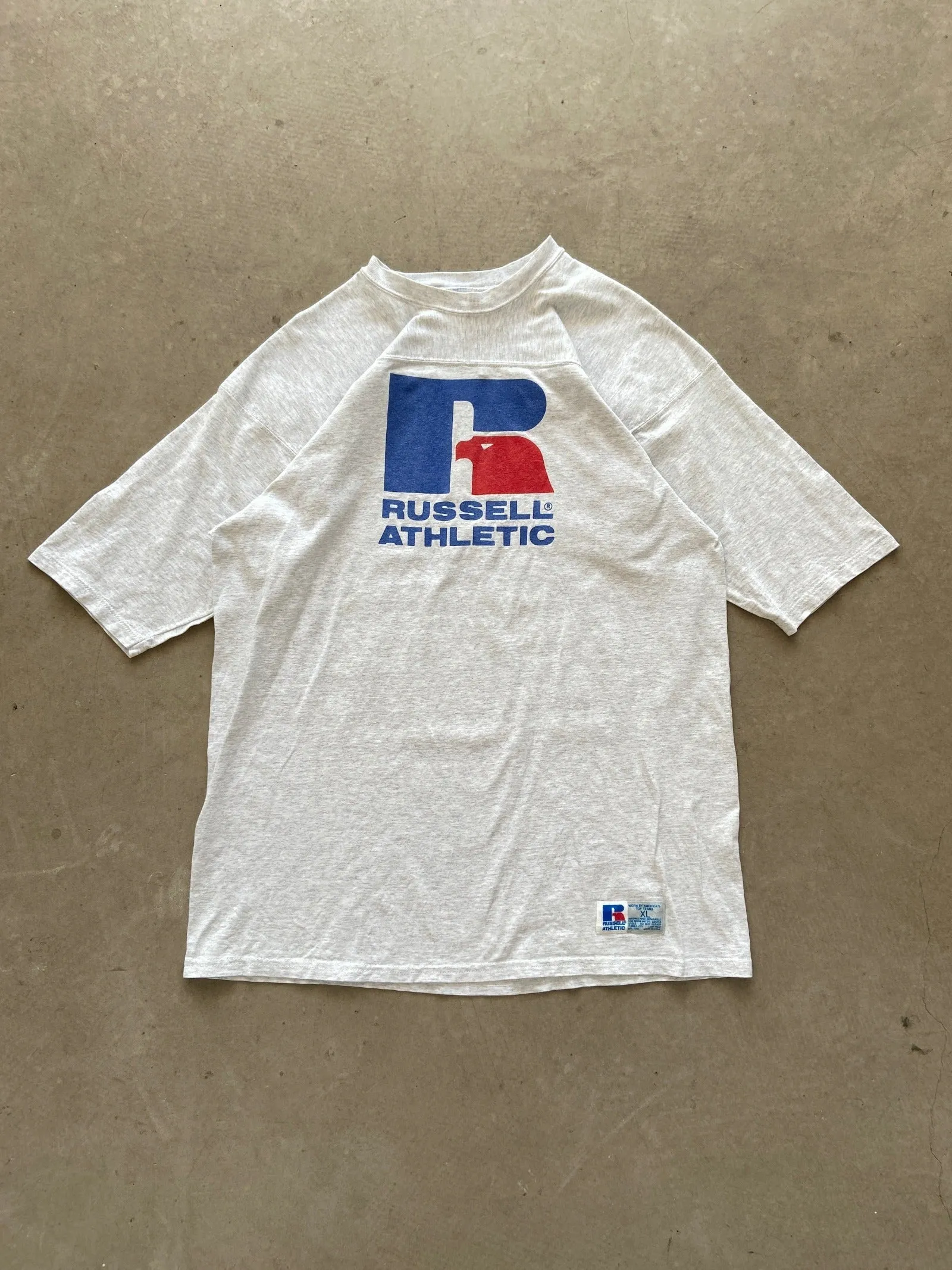 1990's Russell Athletic Logo T-Shirt - XL