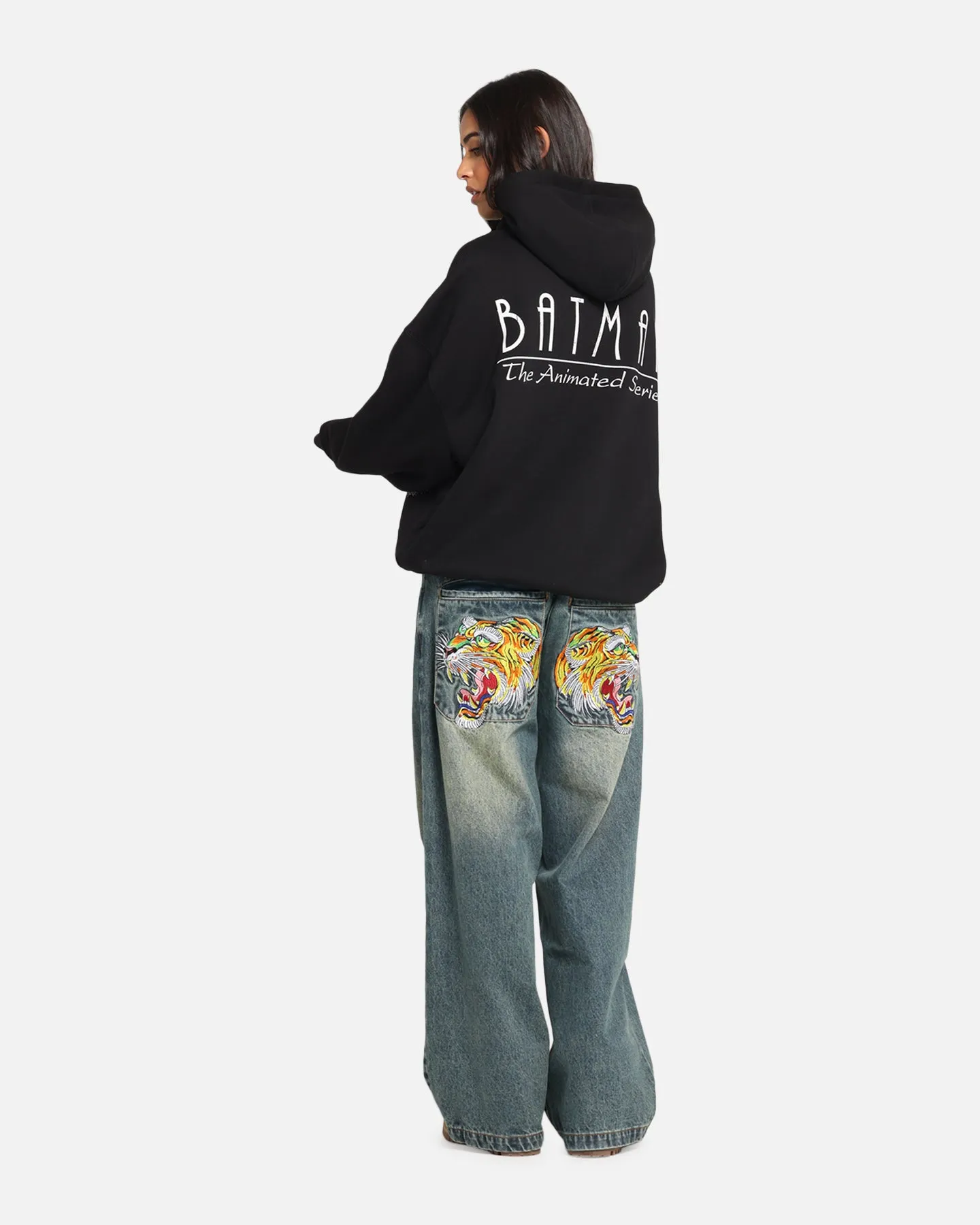 American Thrift X DC Batman The Animated Premium Hoodie Black
