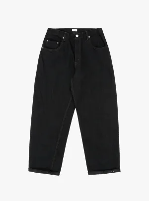 Baggy 5 Pocket Pants Black (One Wash)