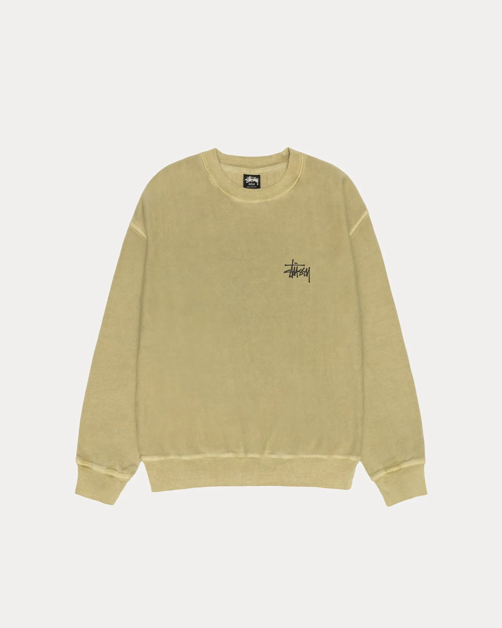 BASIC STSSY CREW PIGMENT DYED