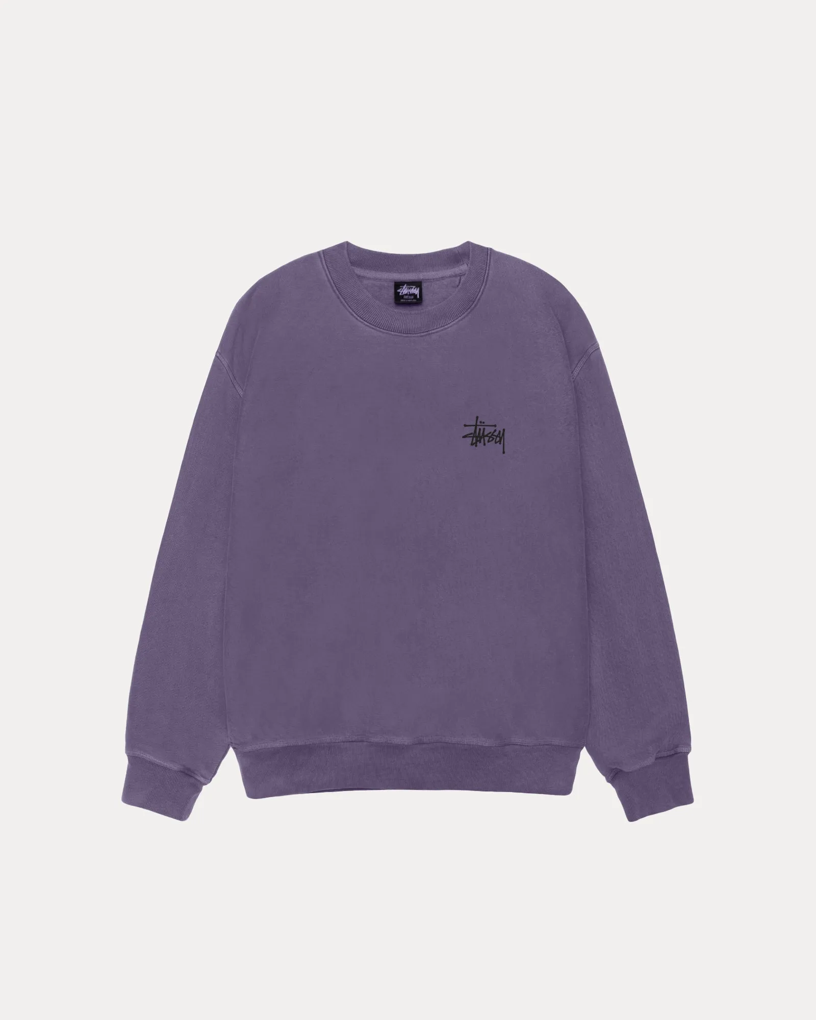 BASIC STSSY CREW PIGMENT DYED