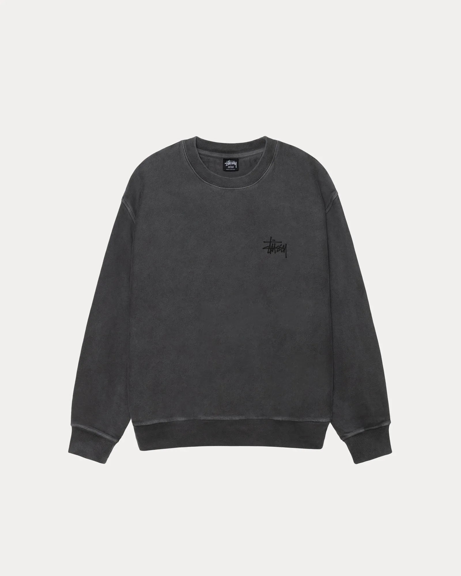 BASIC STSSY CREW PIGMENT DYED