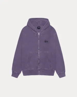 BASIC STSSY ZIP HOODIE PIGMENT DYED