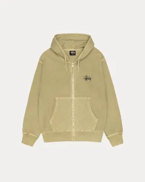 BASIC STSSY ZIP HOODIE PIGMENT DYED