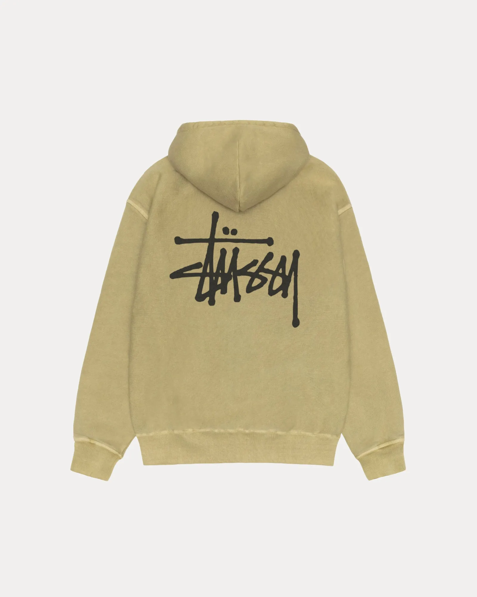BASIC STSSY ZIP HOODIE PIGMENT DYED