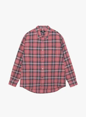 Beach Plaid Shirt Red
