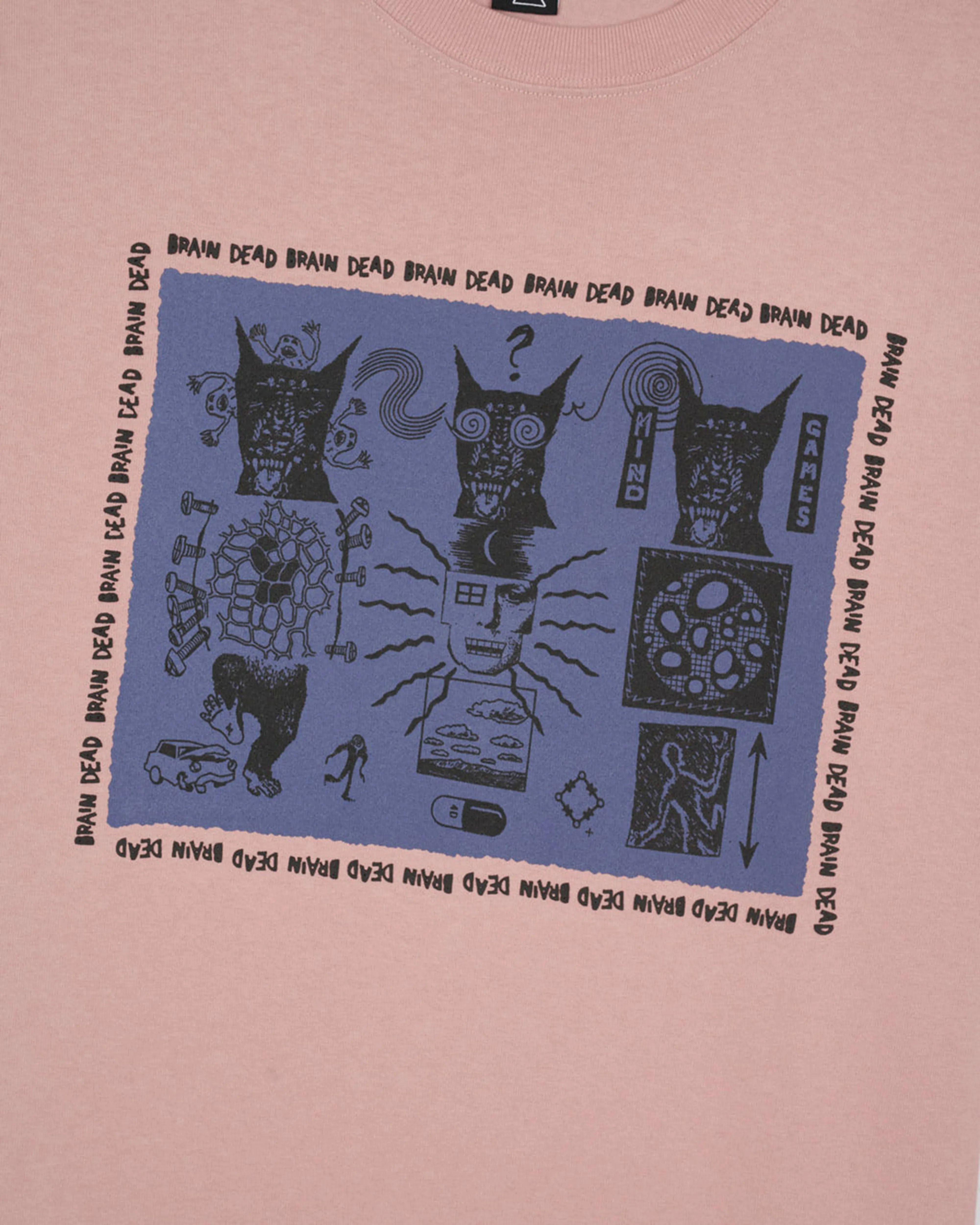Brain Dead - Men's Mind Games T-Shirt - (Mauve)