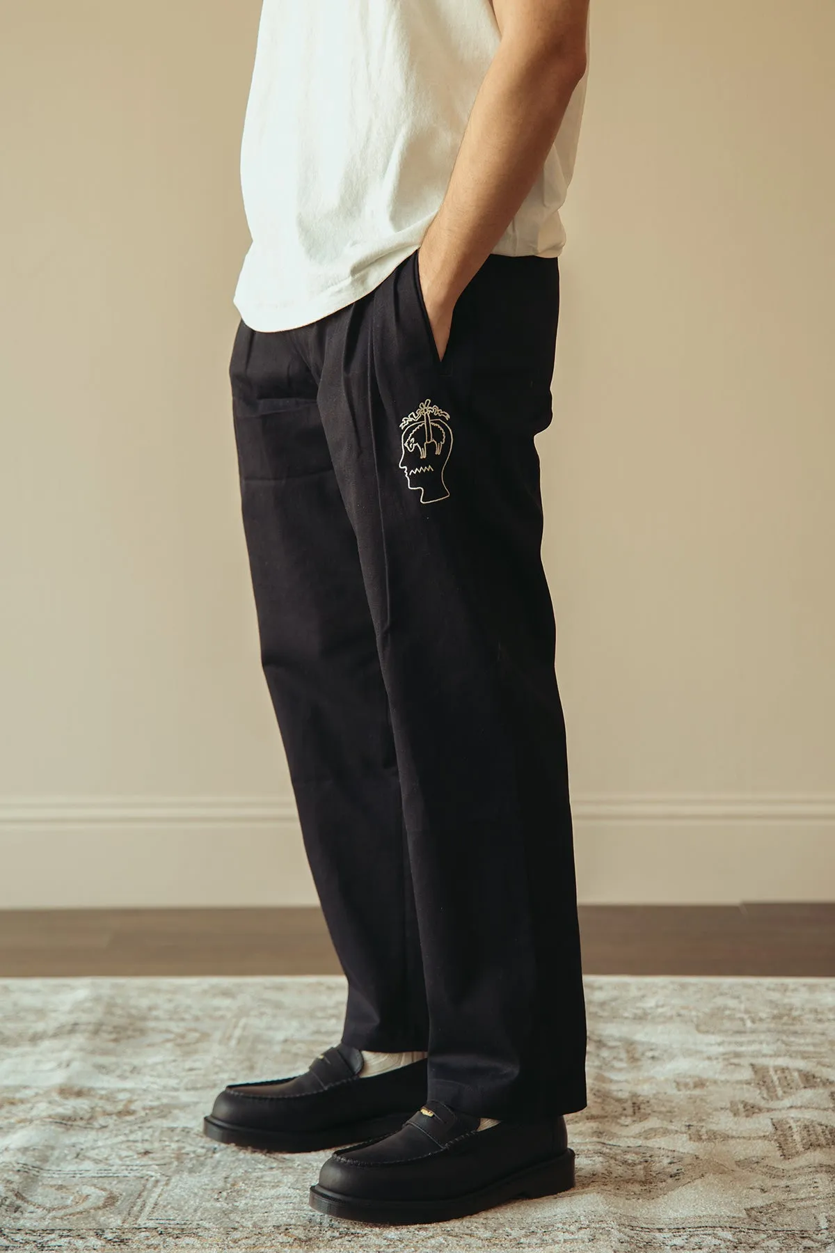 Brain Dead x Brooks Brothers California Pleated Trousers - Black