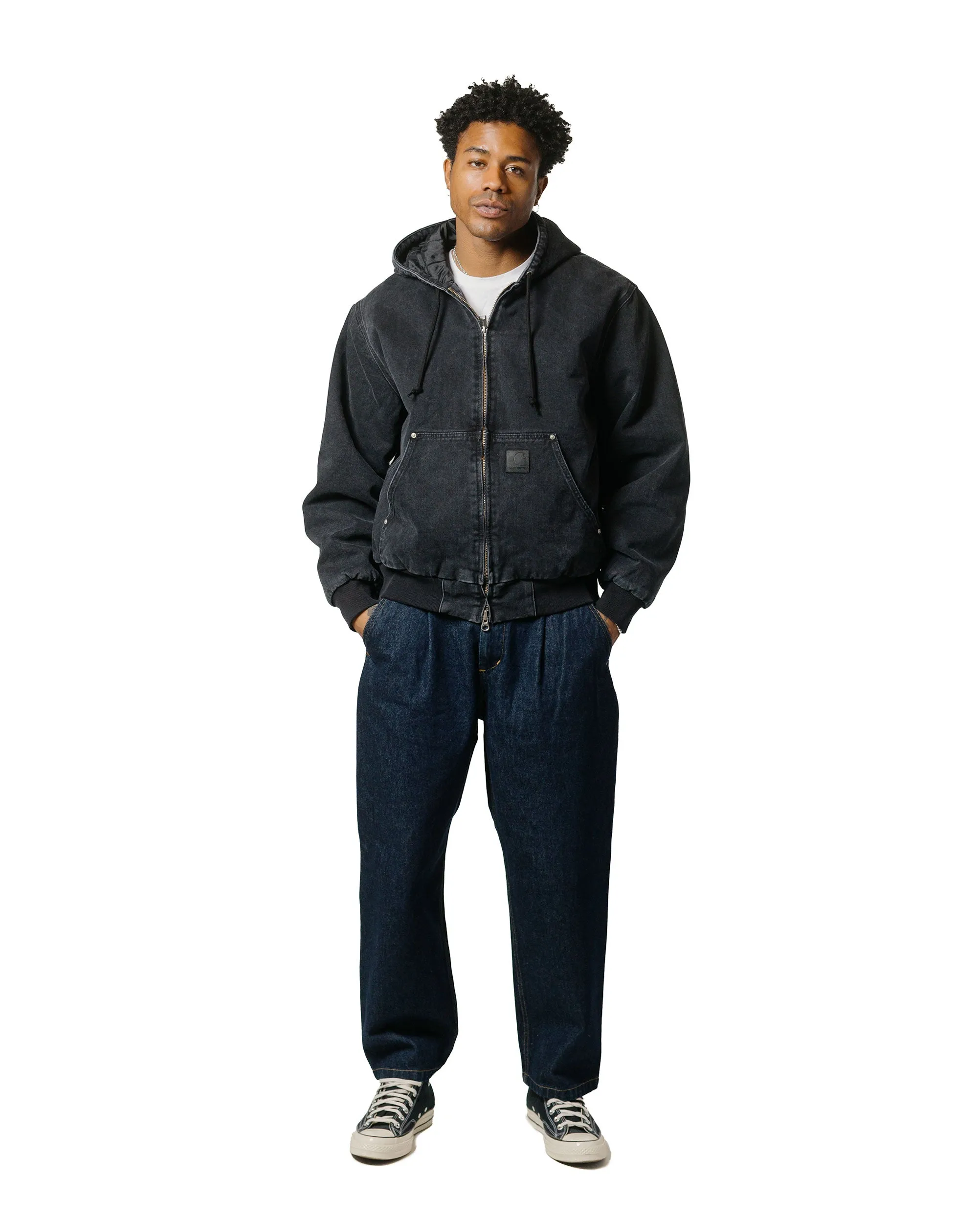 Carhartt W.I.P. OG Active Rivet Jacket Black Stone Washed