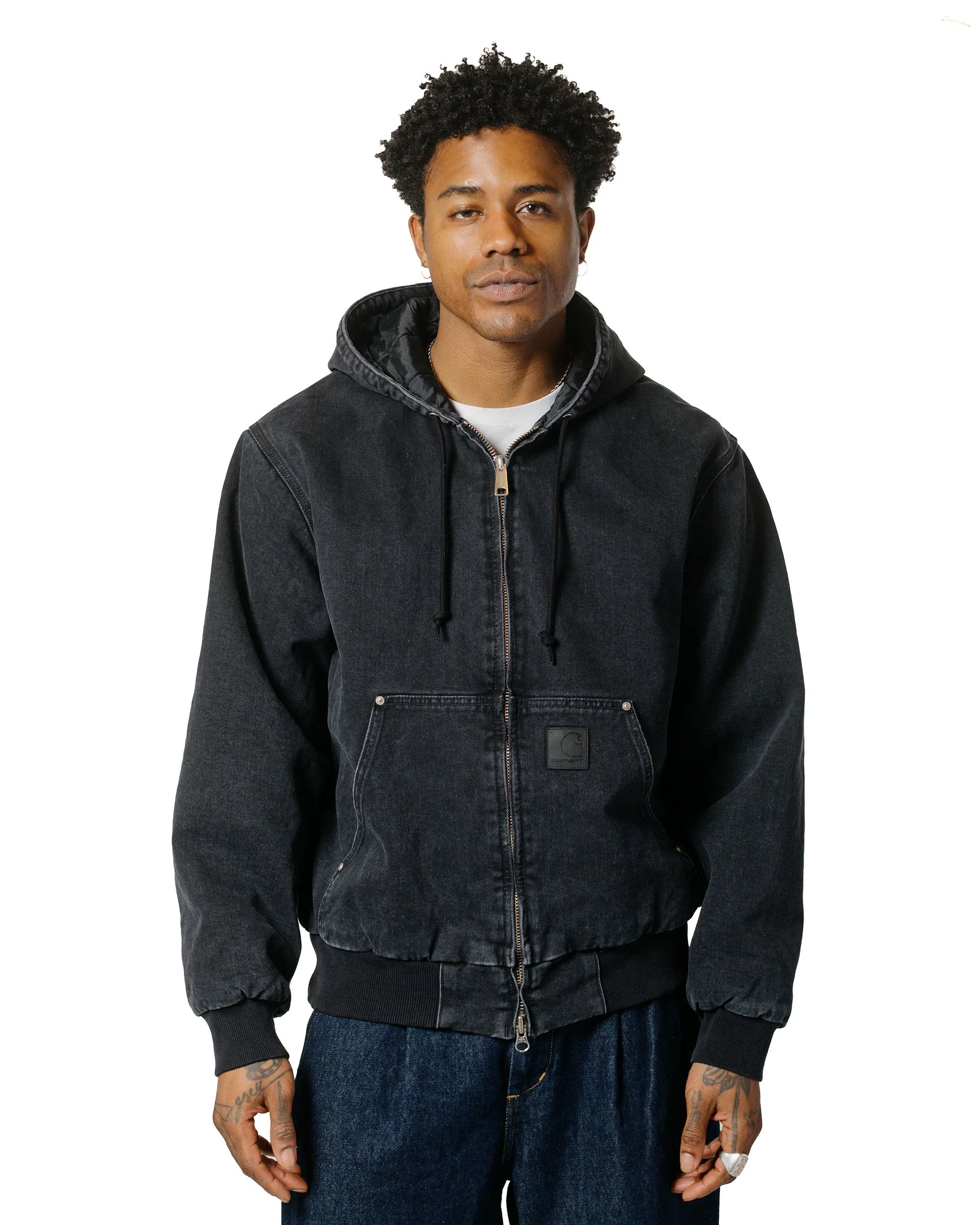 Carhartt W.I.P. OG Active Rivet Jacket Black Stone Washed