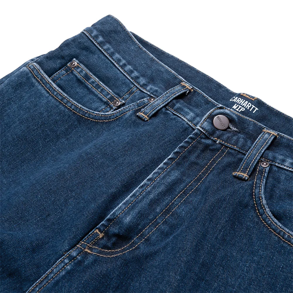 CARHARTT WIP PONTIAC PANT // BLUE (STONE WASHED) L32