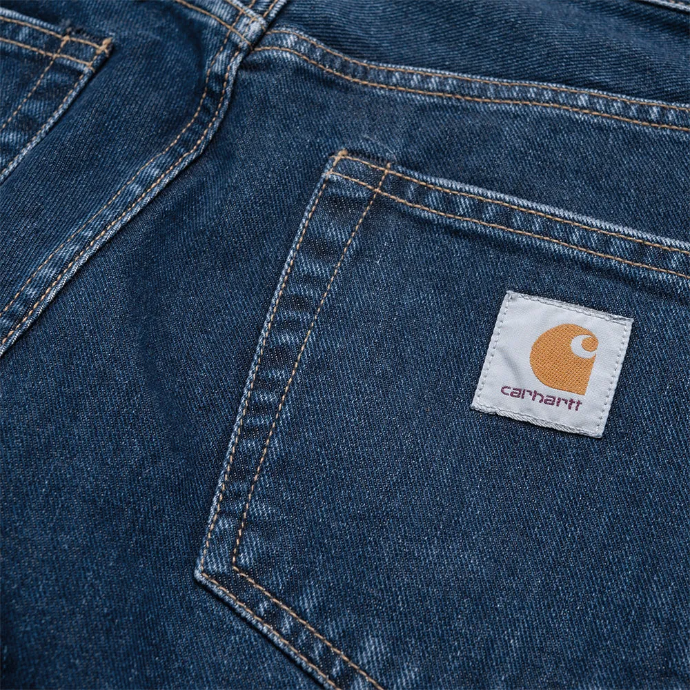 CARHARTT WIP PONTIAC PANT // BLUE (STONE WASHED) L32
