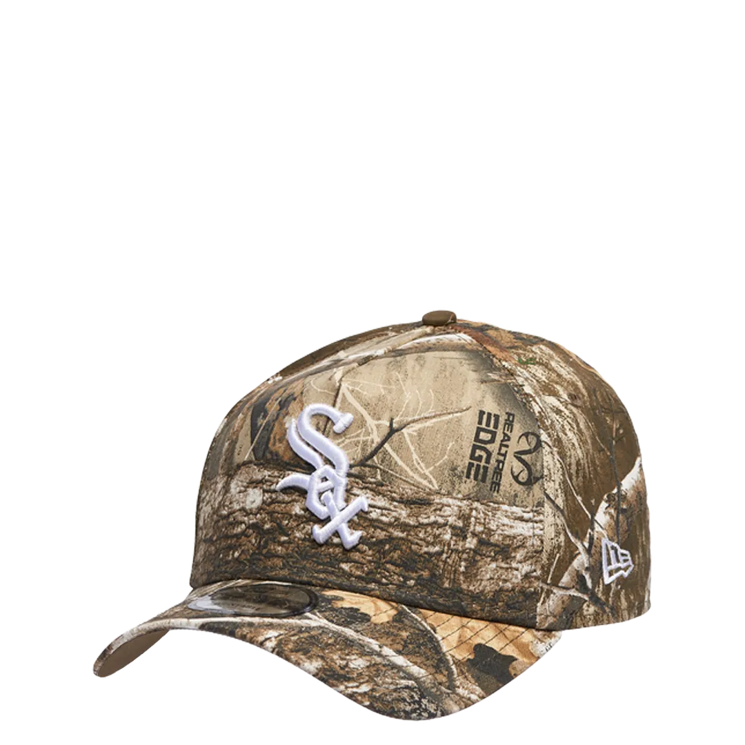 CHICAGO WHITE SOX 9FORTY REALTREE KHAKI ADJUSTABLE A-FRAME CAP