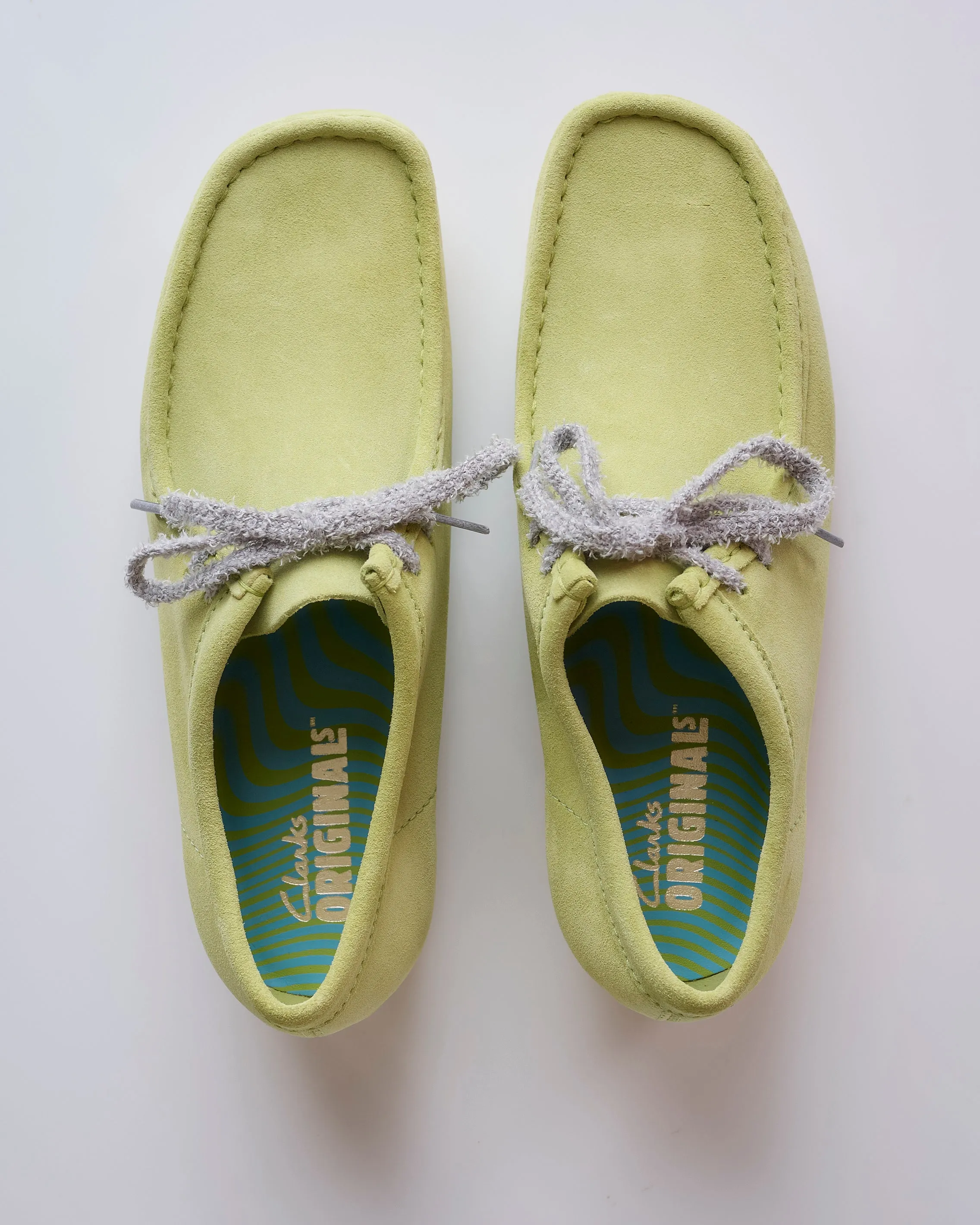 Clarks Originals Men's Wallabee Pale Lime Suede