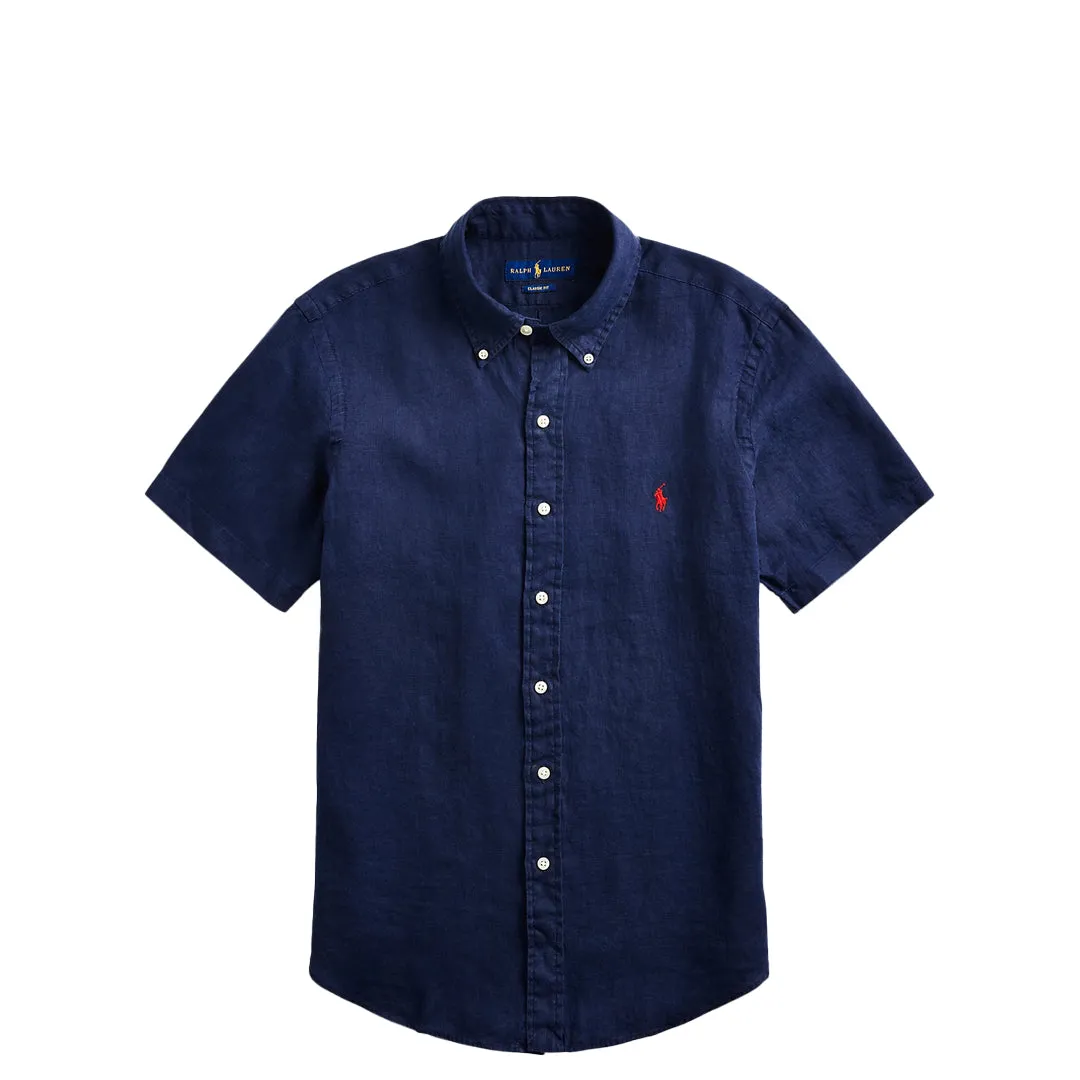 CLASSIC LIGHTWEIGHT LINEN SHIRT NAVY