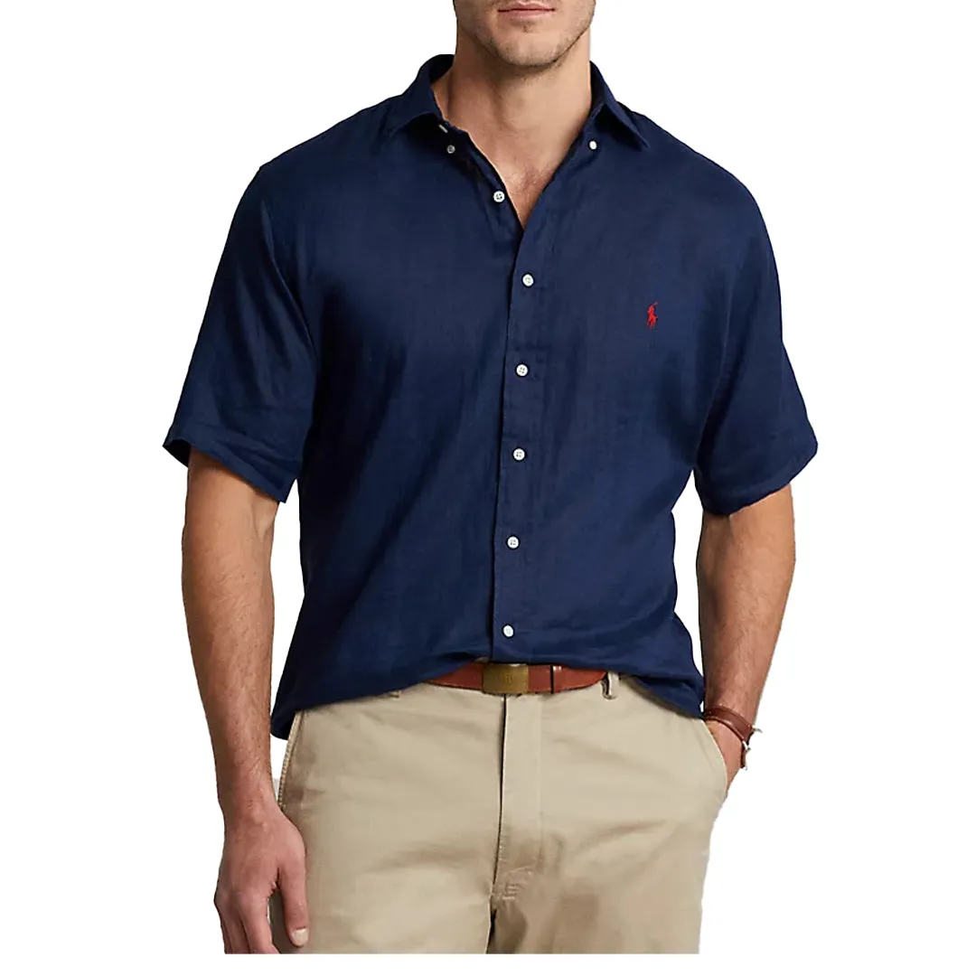 CLASSIC LIGHTWEIGHT LINEN SHIRT NAVY