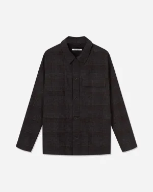 Clive Wool Shirt - Black