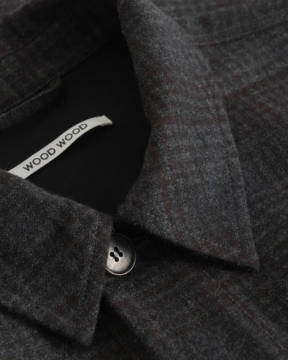 Clive Wool Shirt - Black