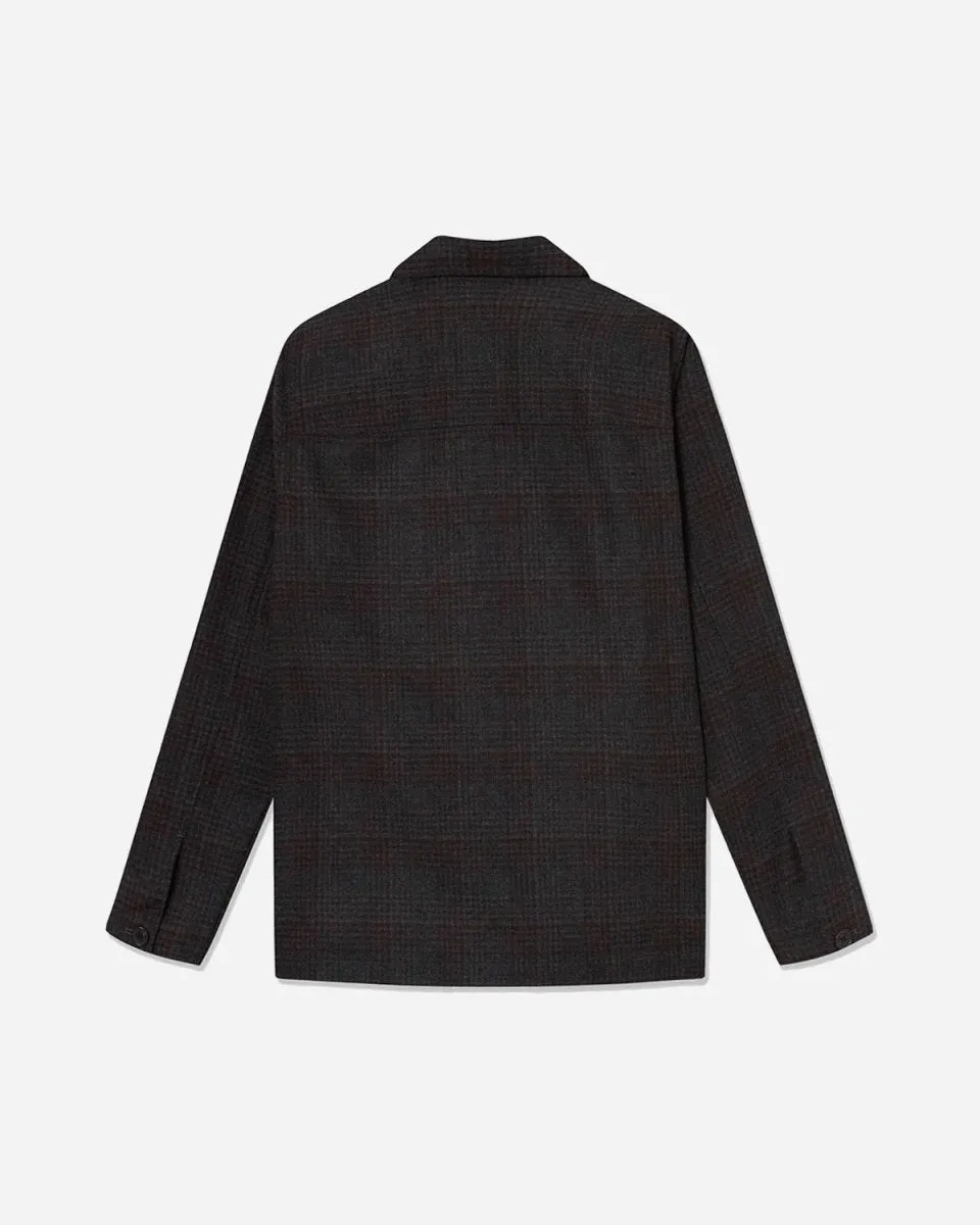 Clive Wool Shirt - Black