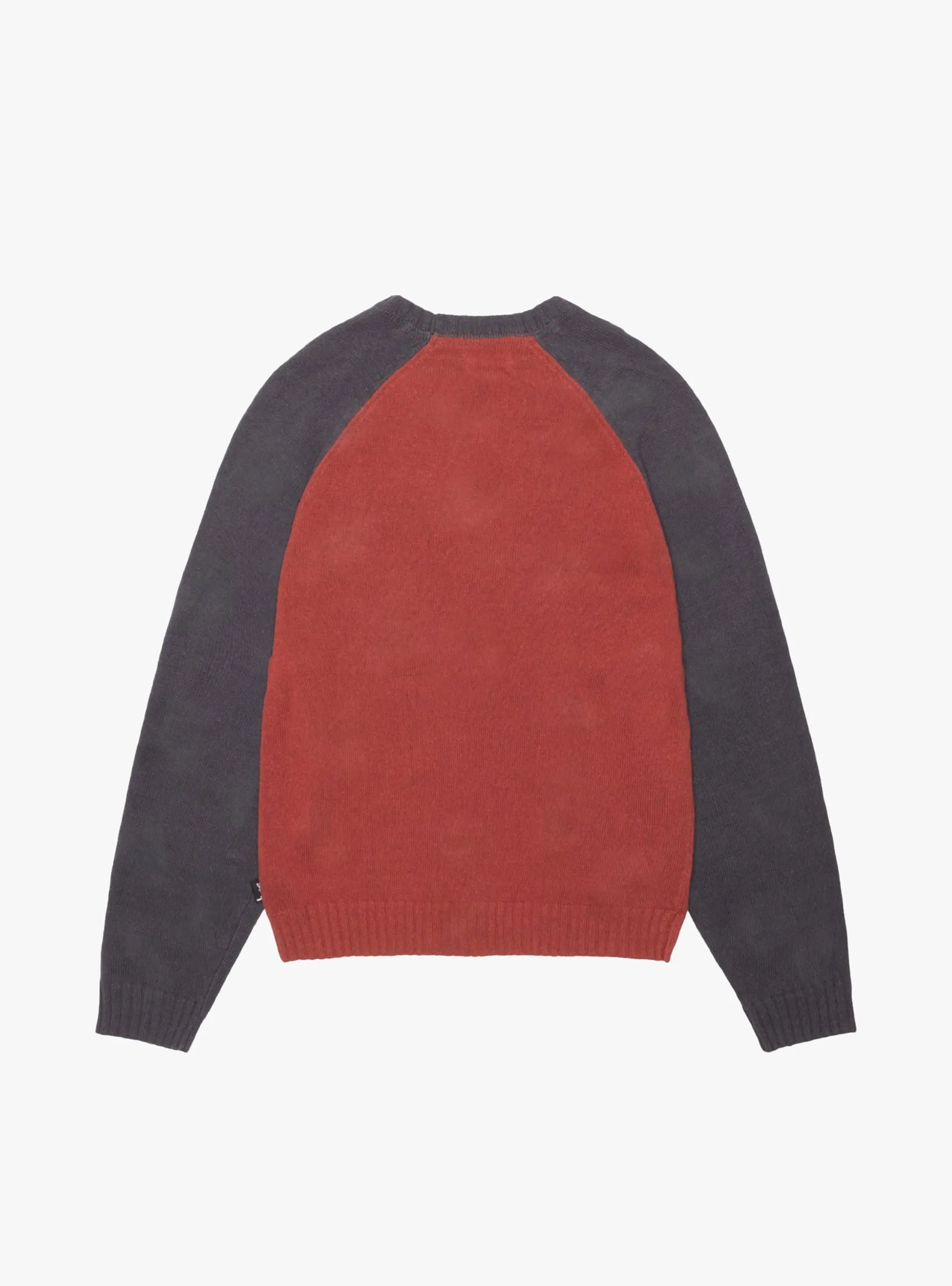 Colorblocked Raglan Crew Brick