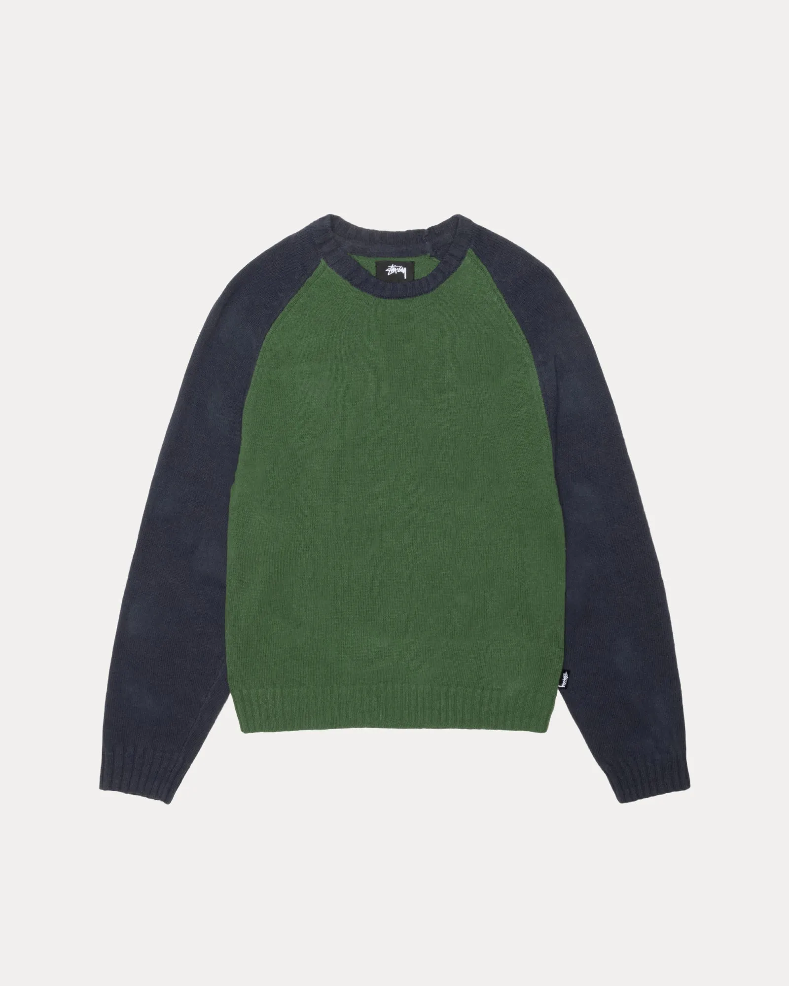 COLORBLOCKED RAGLAN KNIT CREW