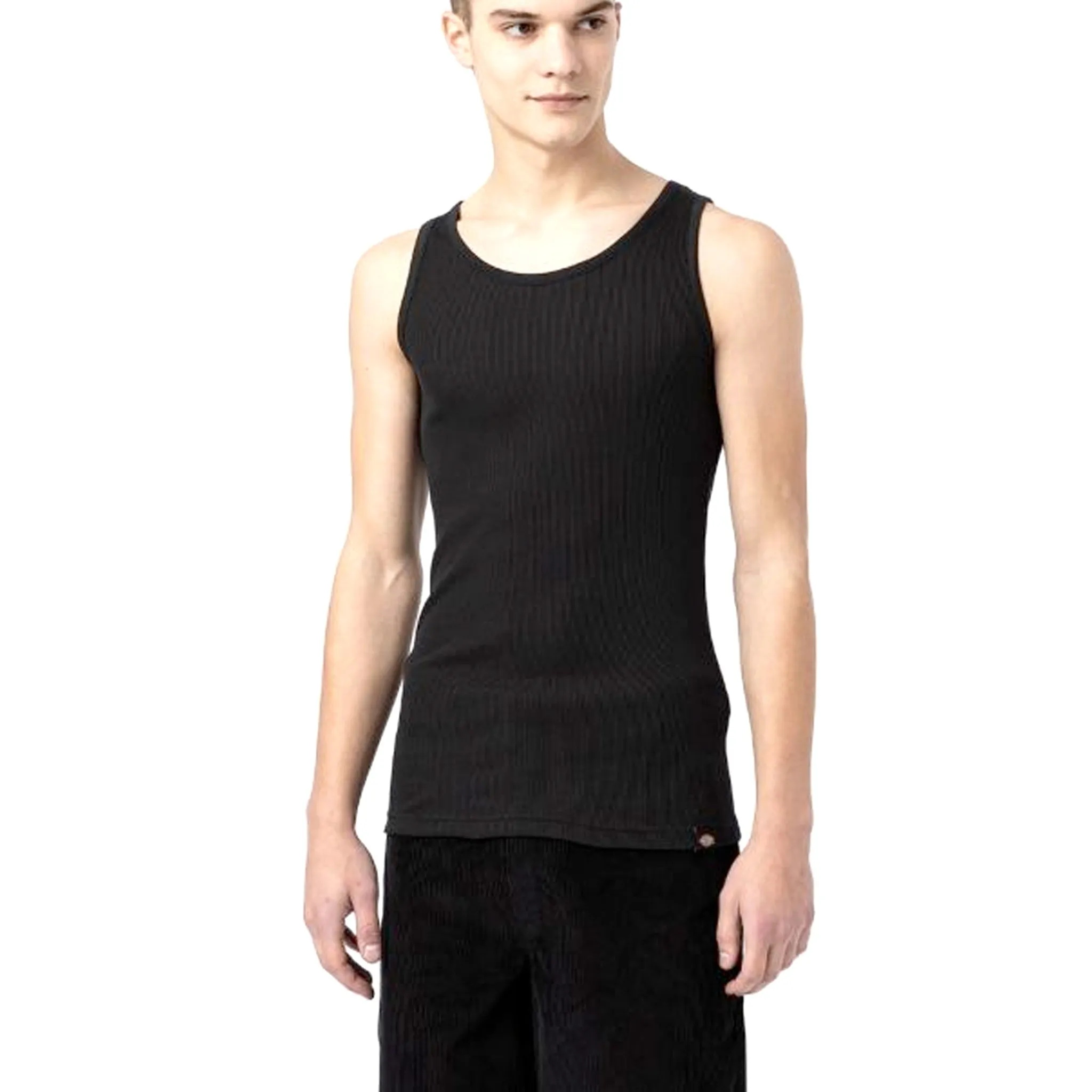 Dickies Basic Rib Singlet 3 Pack Black