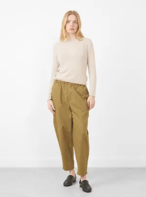 Elastic Latern Trousers. Faded Caramel