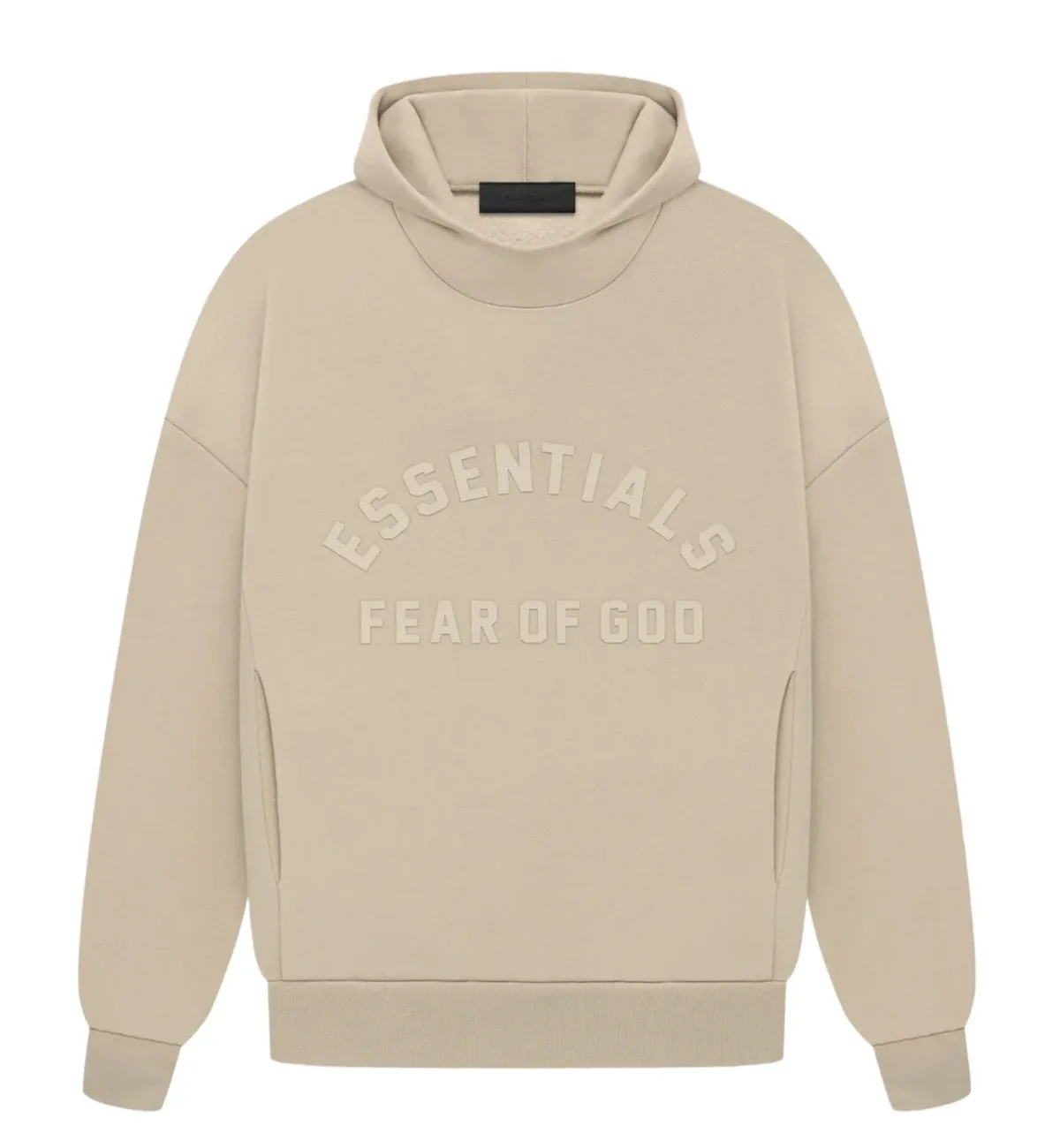 Fear of God Essentials SS23 Bonded Logo Dubai Exclusive Hoodie (Dusty Beige)