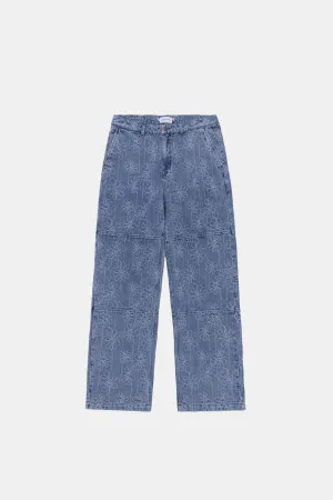 Flower Jacquard pant