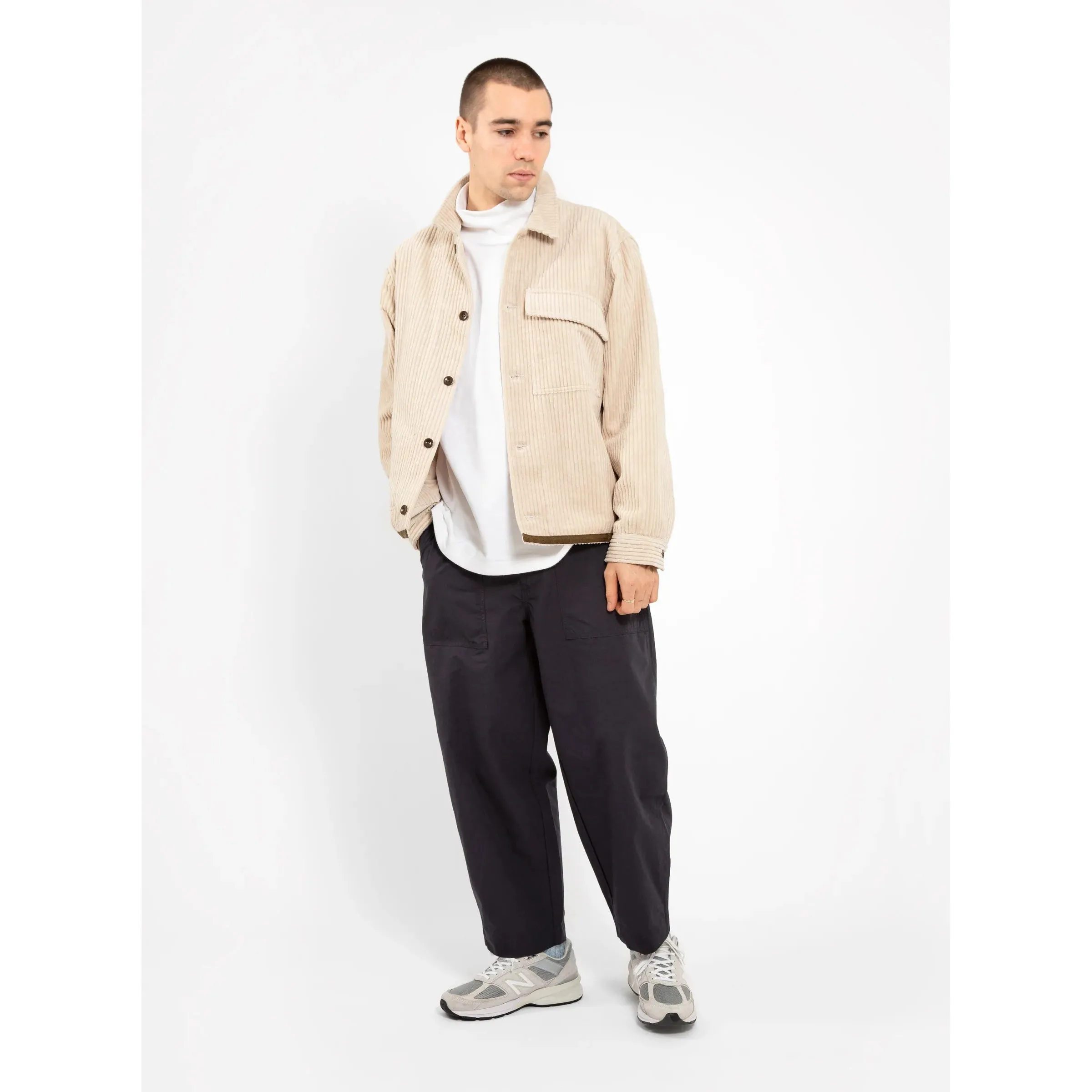 Garbstore Men Ruffle Pants Navy