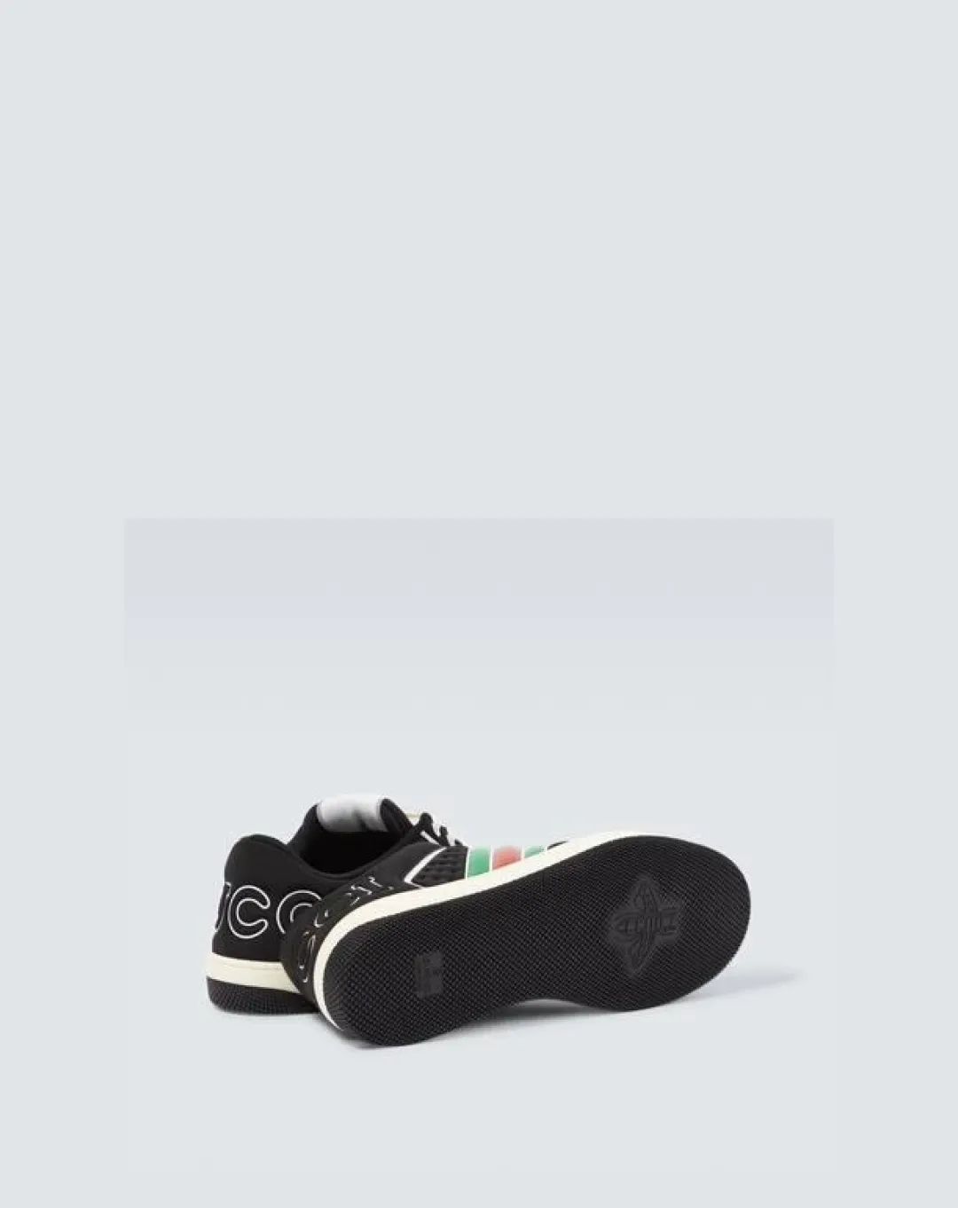 Gucci Men's Black Screener Trainer With Web