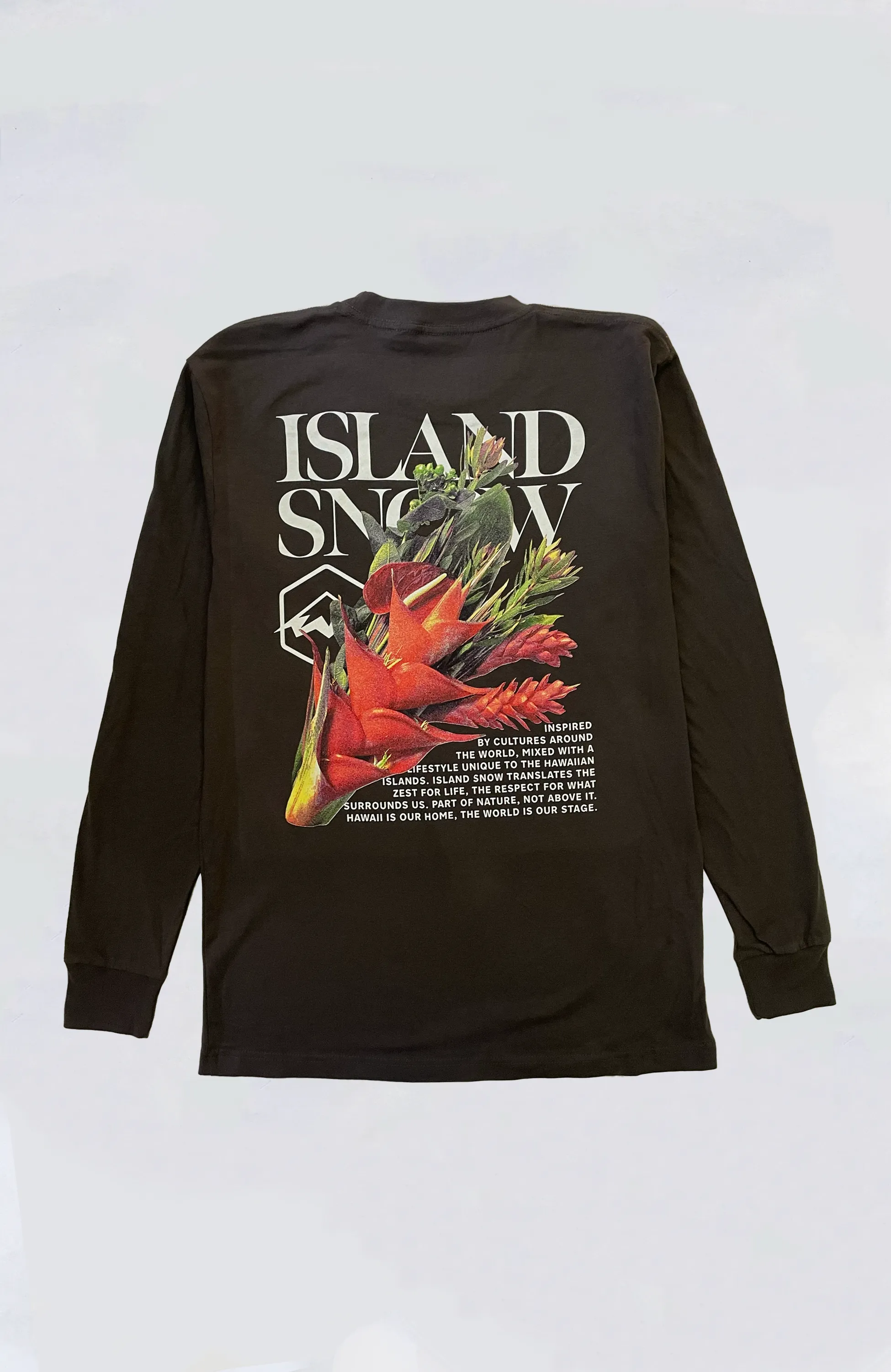 Island Snow Hawaii - IS Heliconia Premium Heavyweight L/S Tee