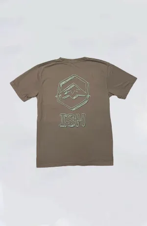 Island Snow Hawaii - IS Hex Sketch Premium Garment Dyed Pocket Tee