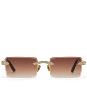 James Oro Iced Authentic - Brown Tint/Gold