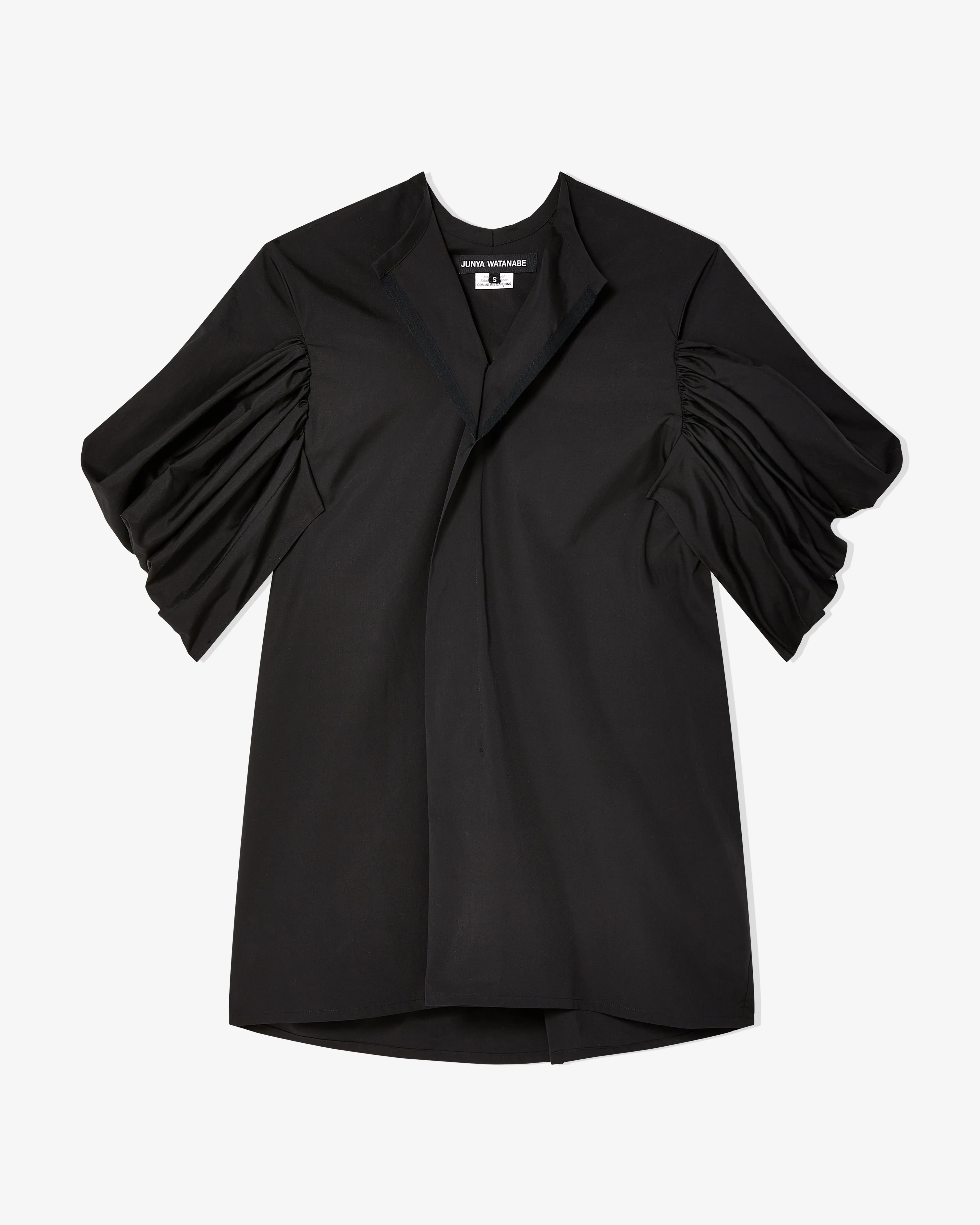 Junya Watanabe - Women's V-Neck Shirt Dress - (Black)