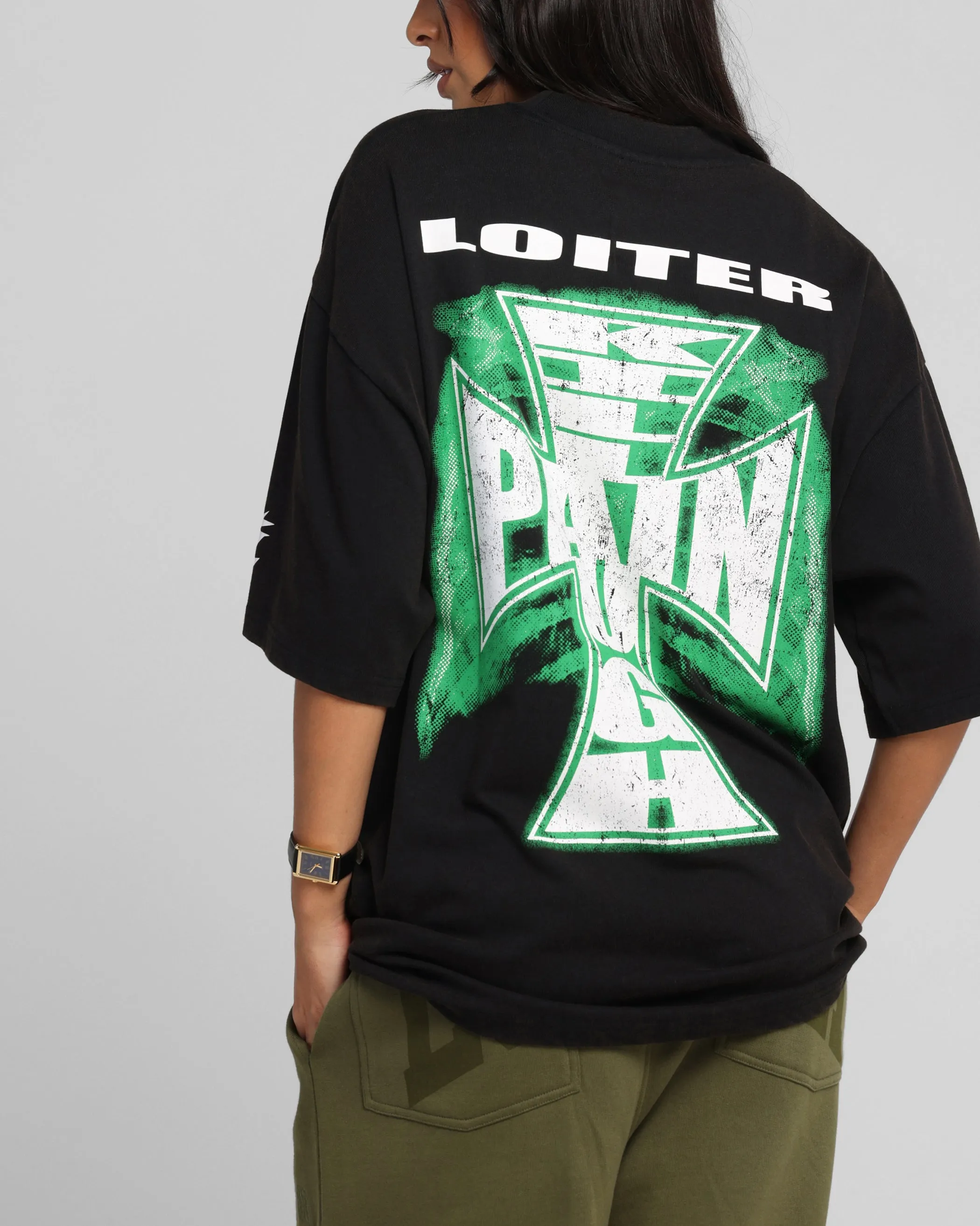 Loiter Liberty Vintage T-Shirt Vintage Black