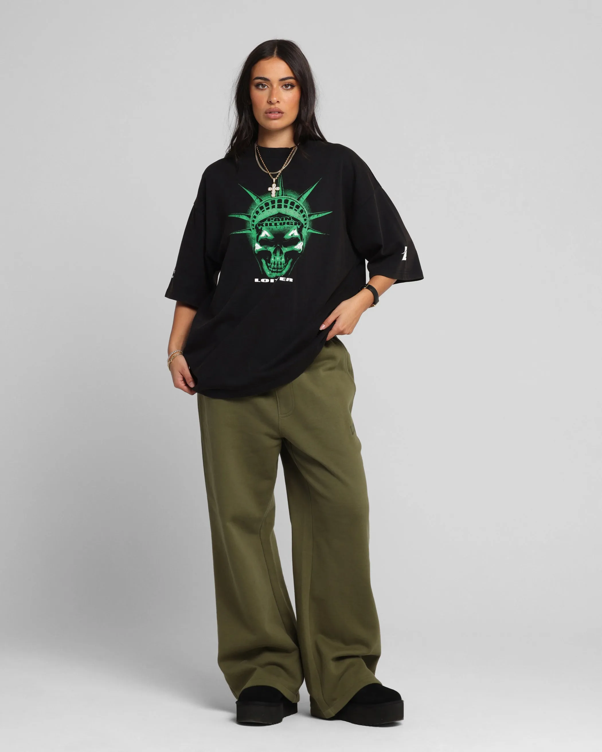 Loiter Liberty Vintage T-Shirt Vintage Black