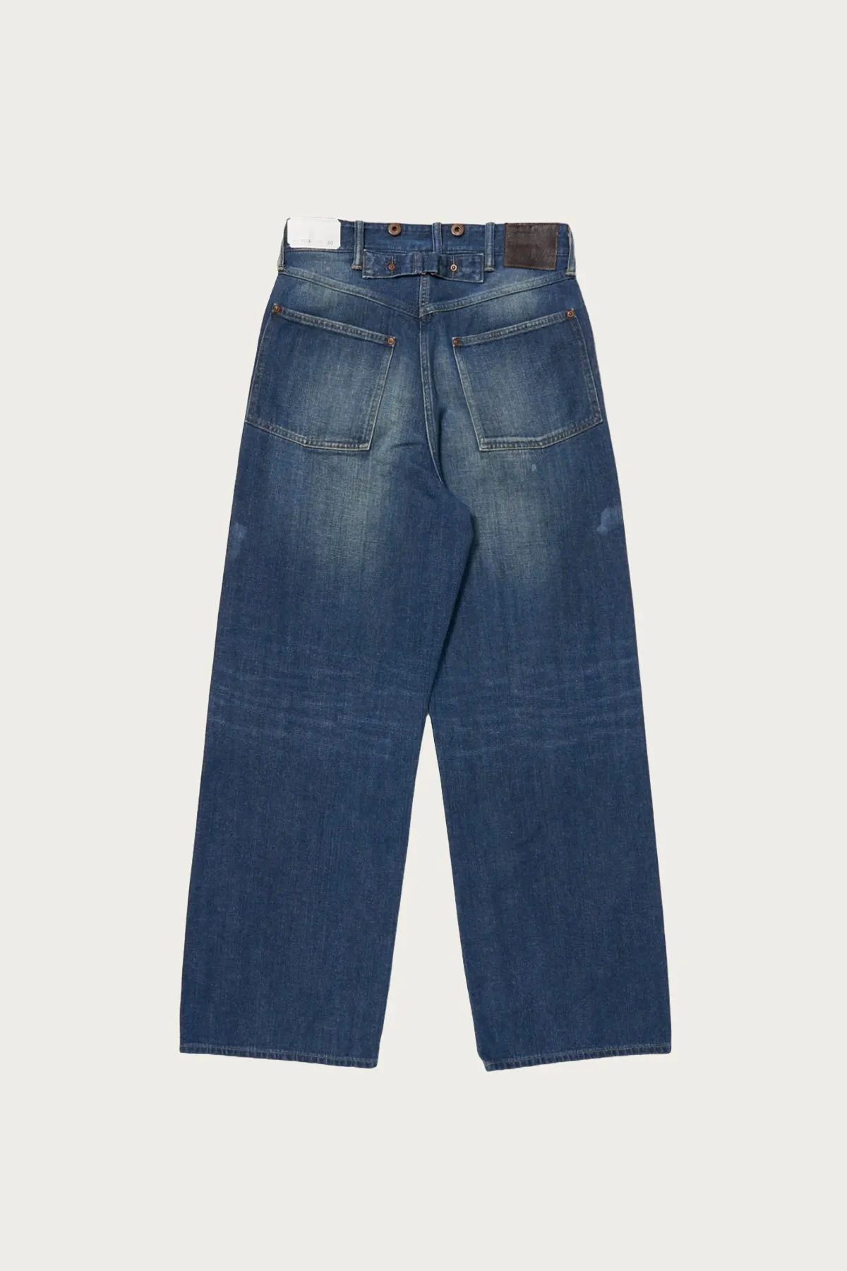 Lot. 704 Denim Trousers C.1920's - Damaged Indigo Paint
