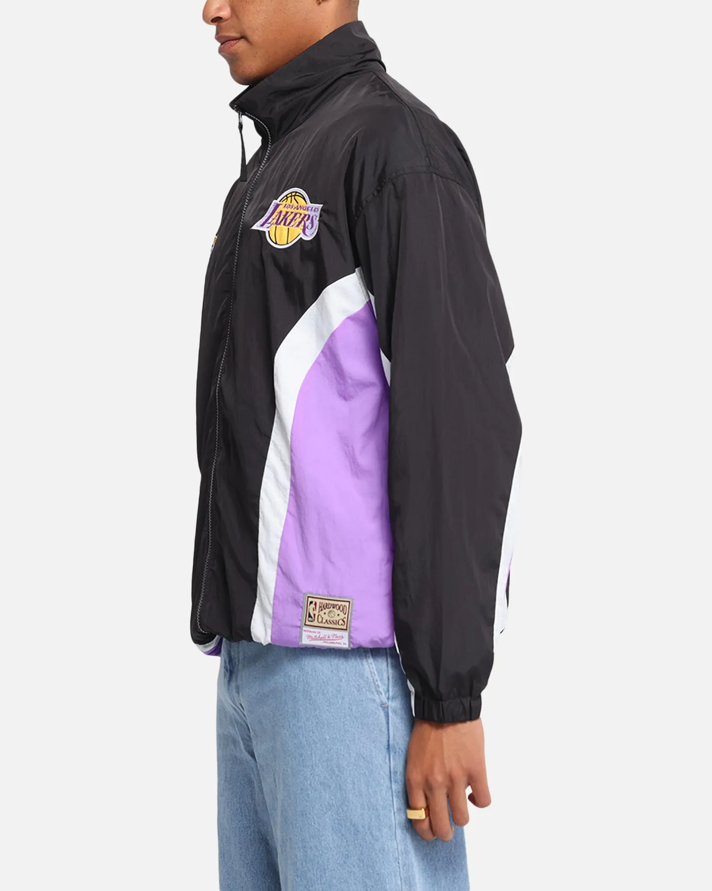 Mitchell & Ness Los Angeles Lakers Nylon Track Jacket Black/Purple