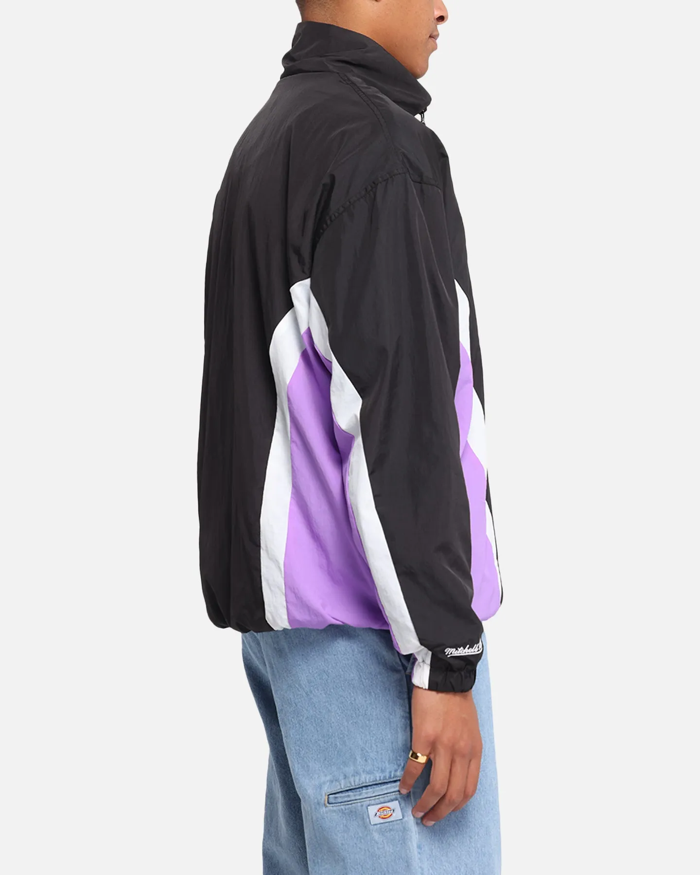 Mitchell & Ness Los Angeles Lakers Nylon Track Jacket Black/Purple