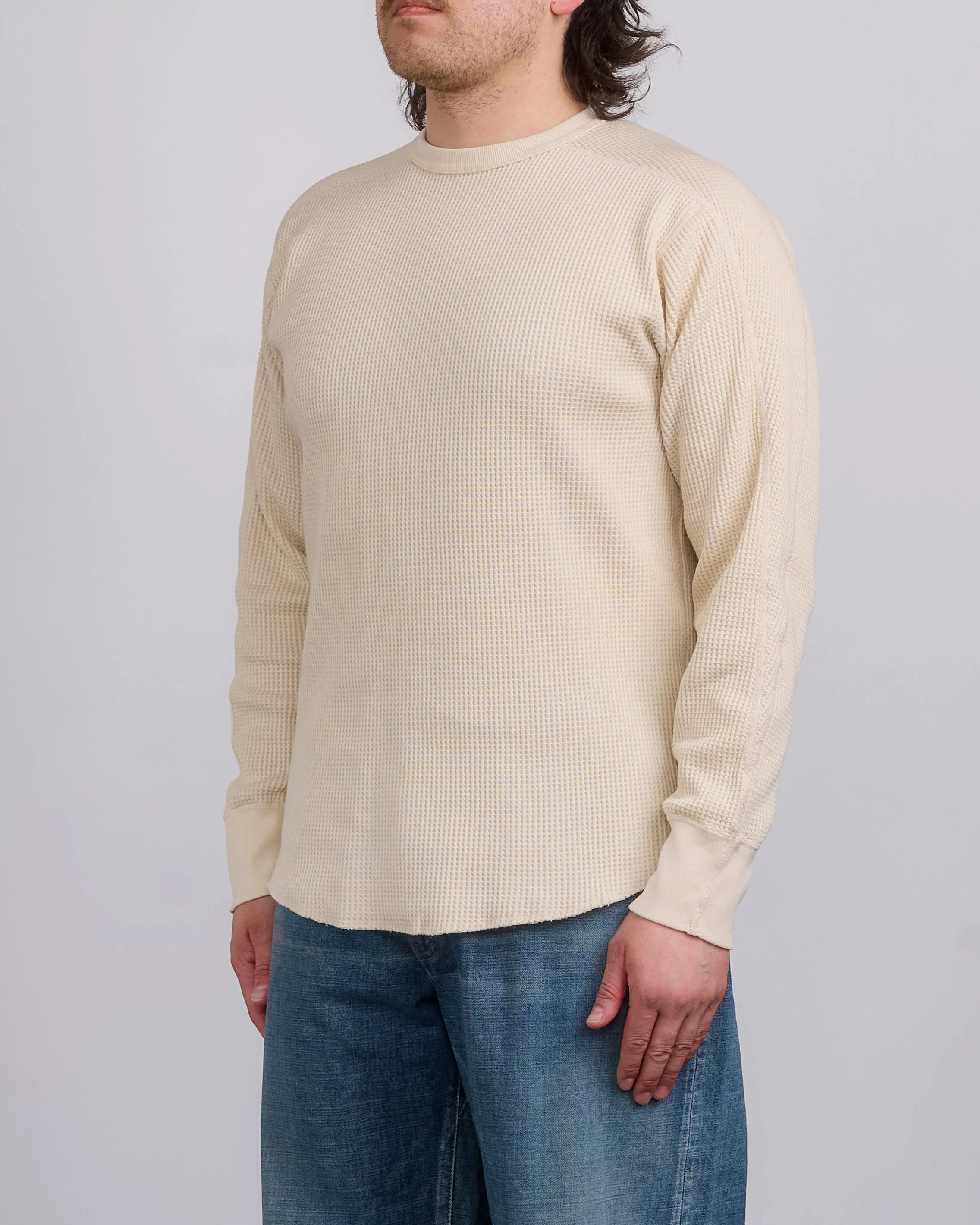 nanamica Crewneck Thermal Sweatshirt Natural