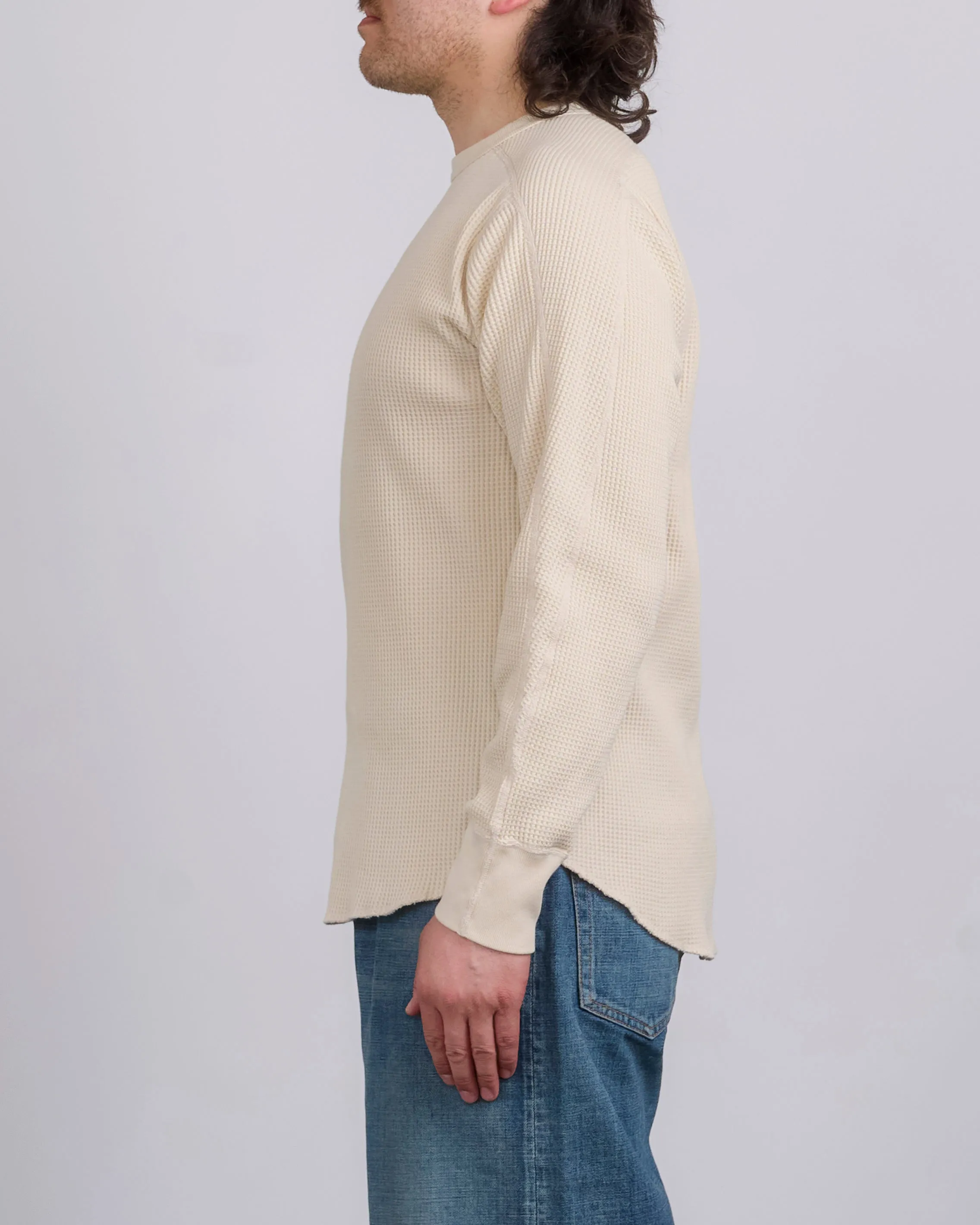 nanamica Crewneck Thermal Sweatshirt Natural