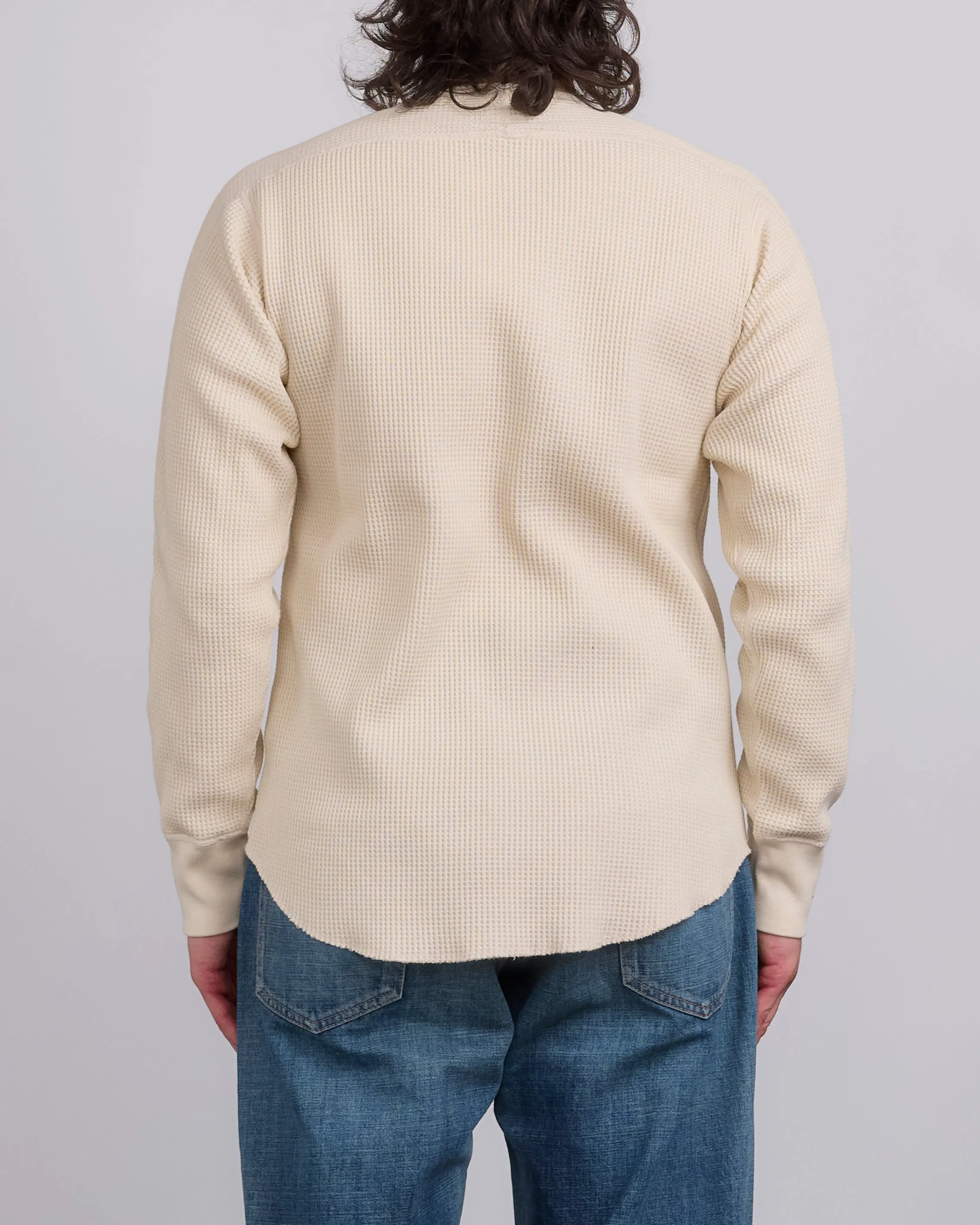 nanamica Crewneck Thermal Sweatshirt Natural