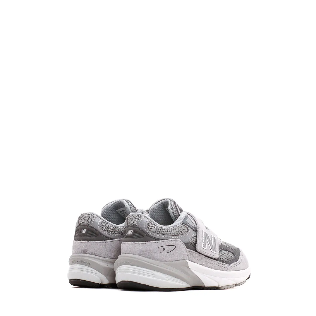New Balance 990v6 Hook and Loop Grey Infant Core IV990GL6