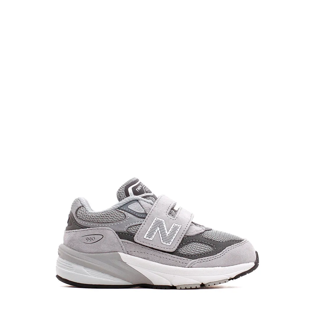 New Balance 990v6 Hook and Loop Grey Infant Core IV990GL6