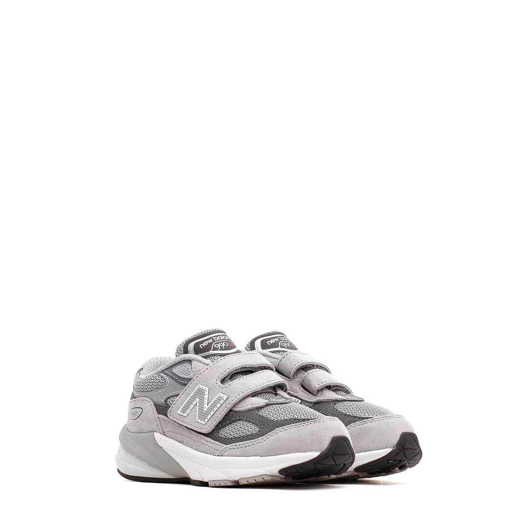 New Balance 990v6 Hook and Loop Grey Infant Core IV990GL6